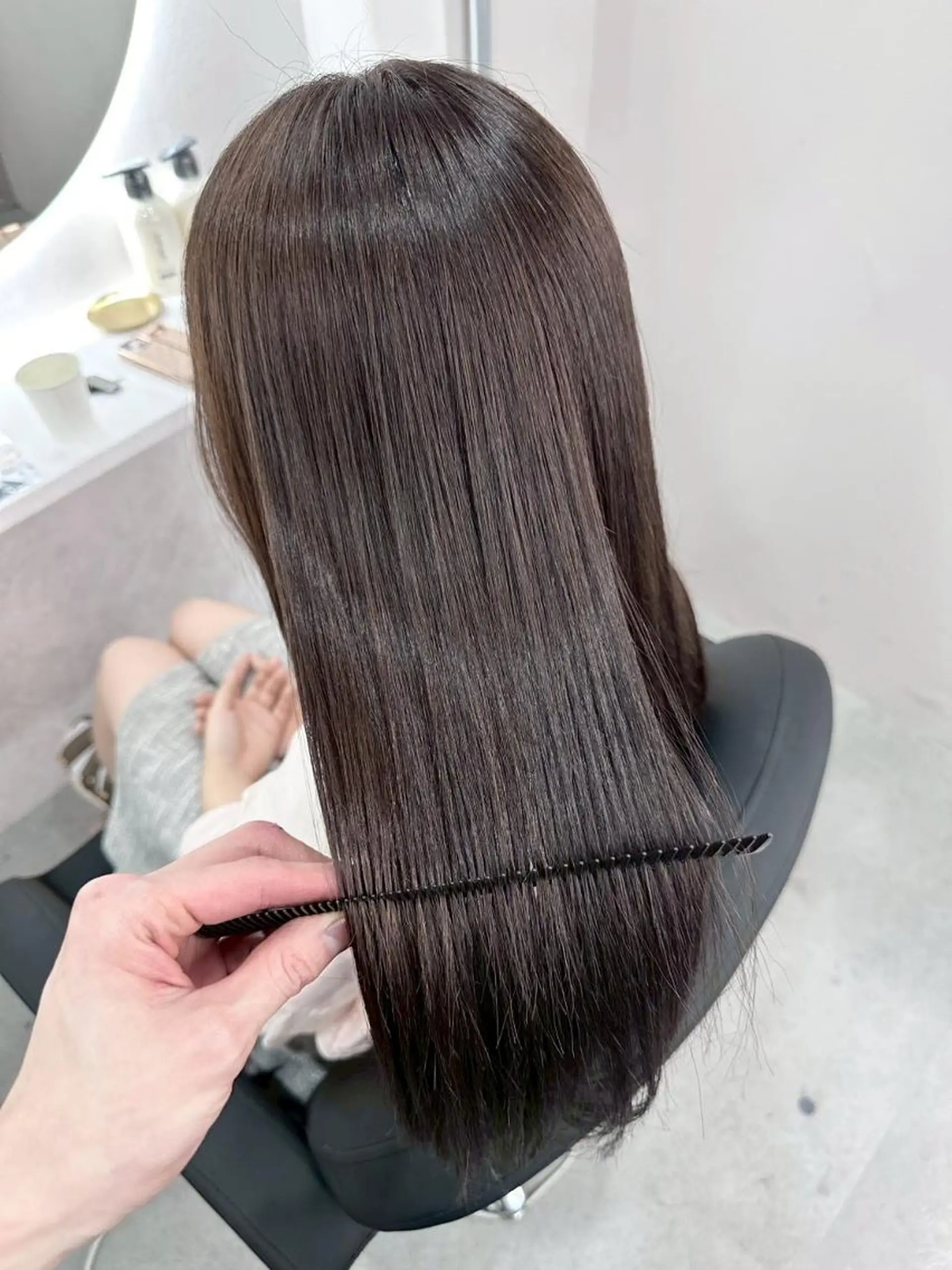 セミロング ヘアカラー トリートメント ALLEN hair 梅田店のヘアスタイル