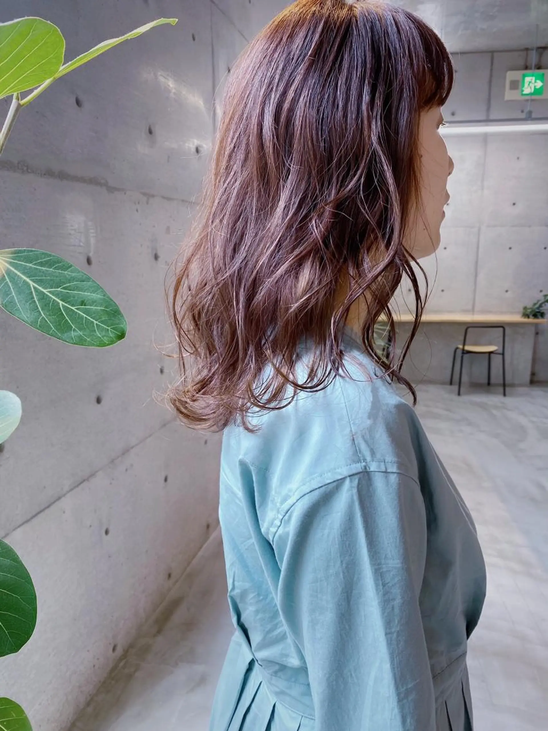 セミロング 外国人風カラー カット ヘアカラー パーマ son hair HIROEのヘアスタイル
