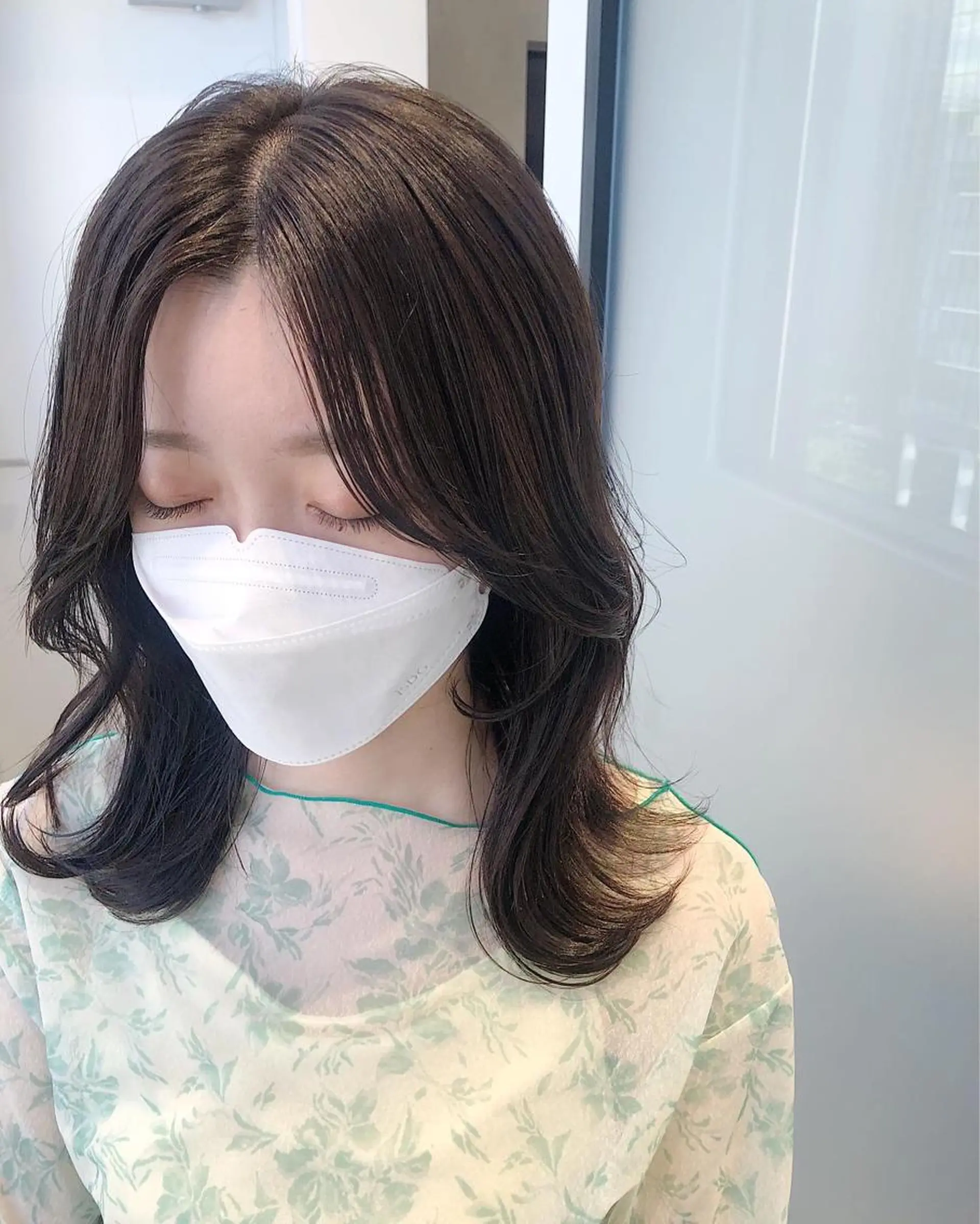 ミディアム カラー 髪質改善/顔まわり 石原のヘアスタイル