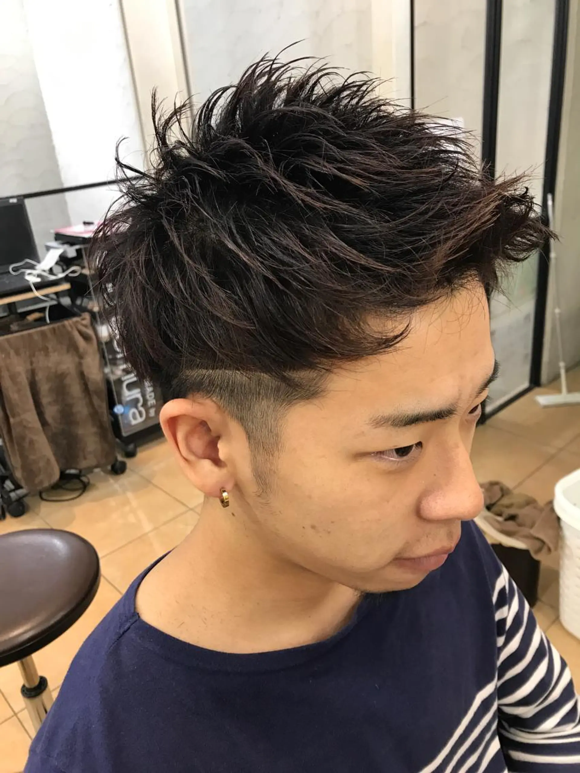 ショート メンズ カット 鍋島 拓真のヘアスタイル