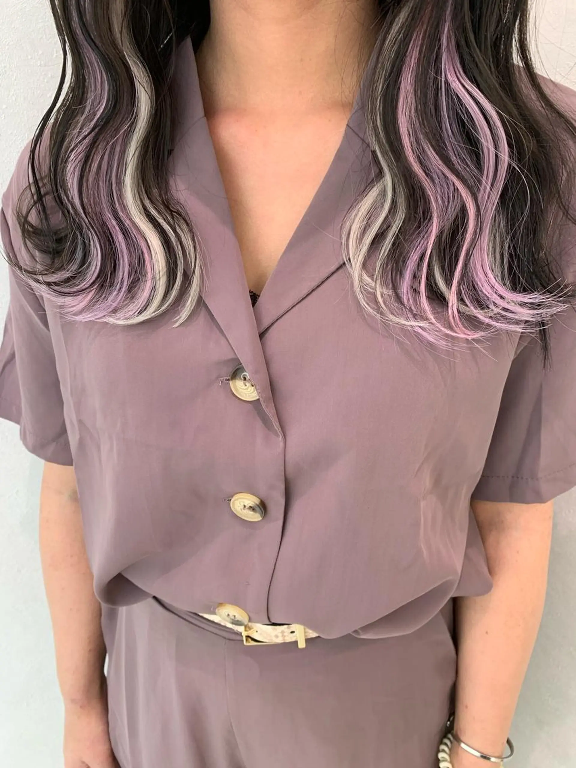 ロング カラー シールエクステ インナーカラー エクステ 🌼sunc HINAMI🌼のヘアスタイル