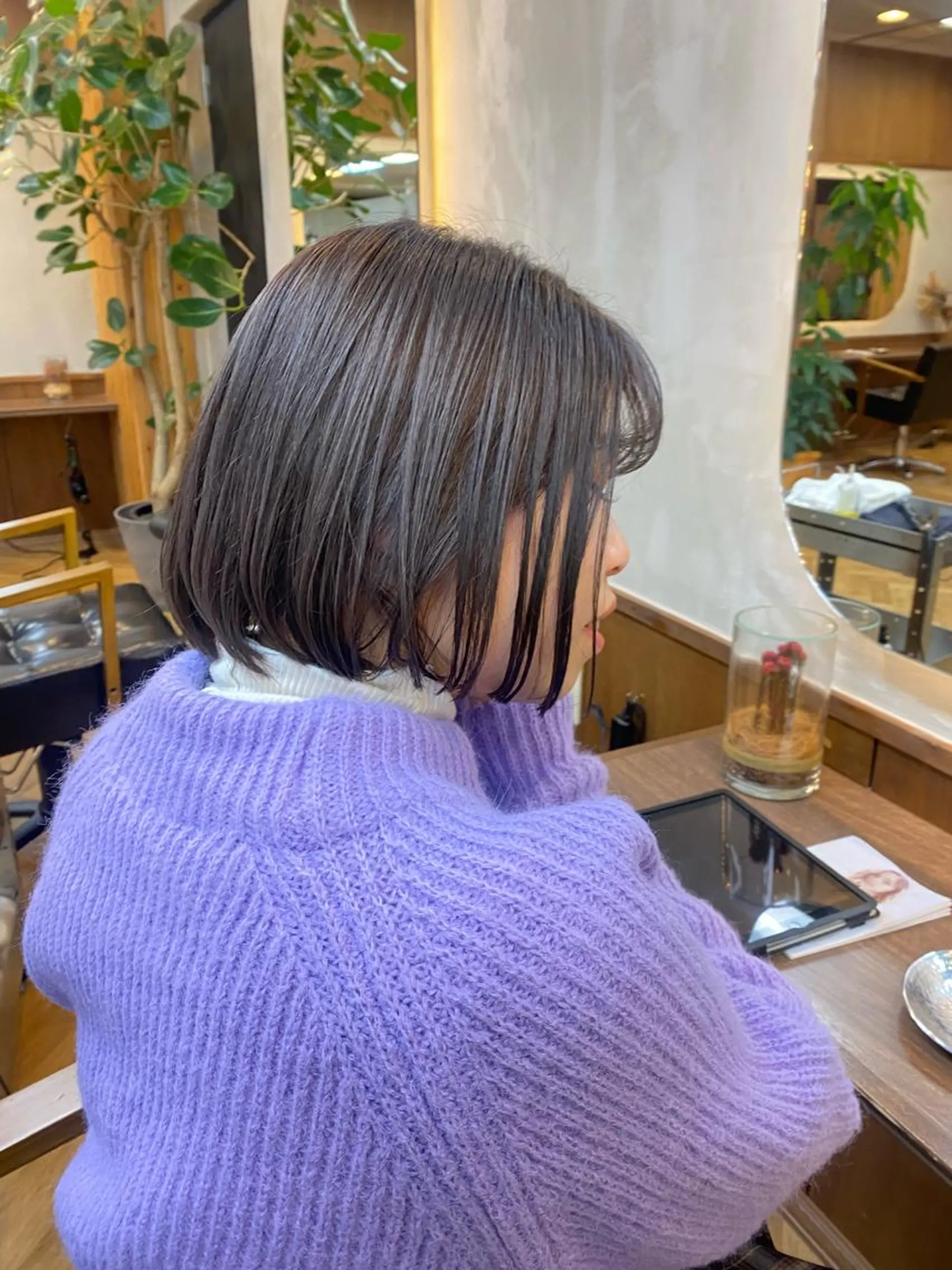 ショート カラー カット ヘアカラー トリートメント ハル🌸柔色/ ブリーチなし/艶髪のヘアスタイル