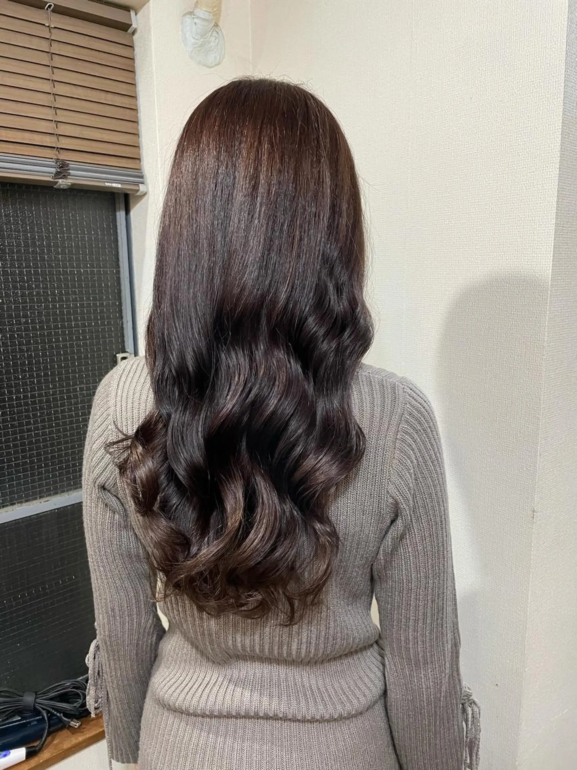 ロング カラー アッシュ ラベンダーカラー ラベンダーアッシュ 縮毛矯正の達人 ☆　松本のヘアスタイル