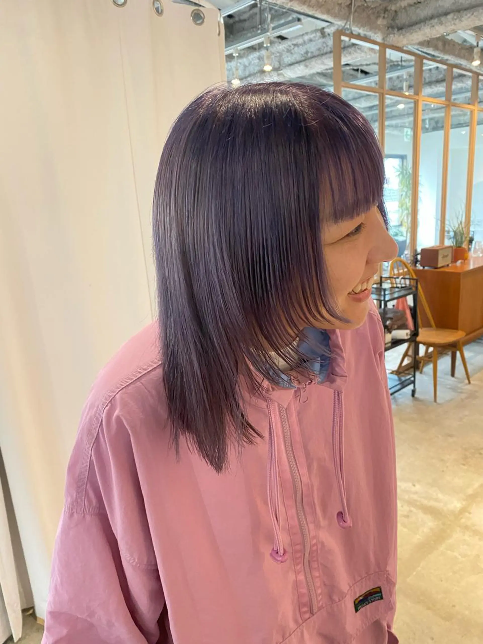 ミディアム カラー カット ヘアカラー トリートメント Hayashi Shioriのヘアスタイル