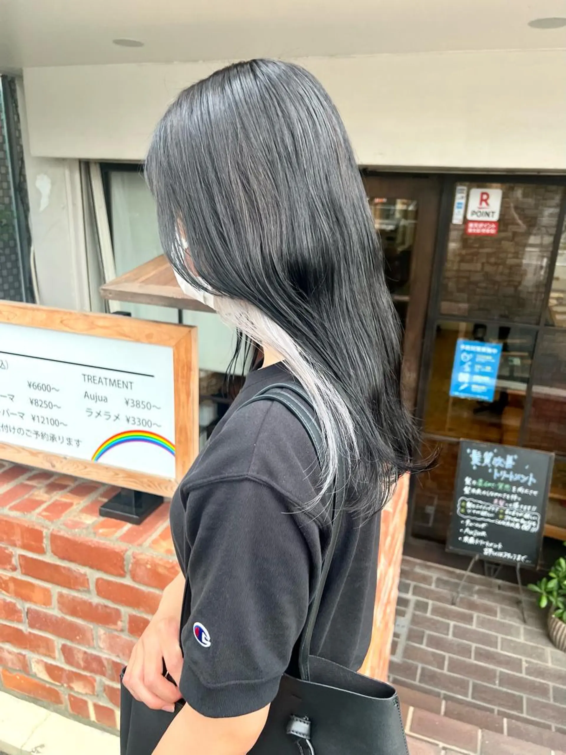 ロング カラー ブリーチ ケアブリーチ ダブルカラー ハイライトカラー イルミナカラー ✂︎透明感カラー特化 /日和優真✂︎のヘアスタイル