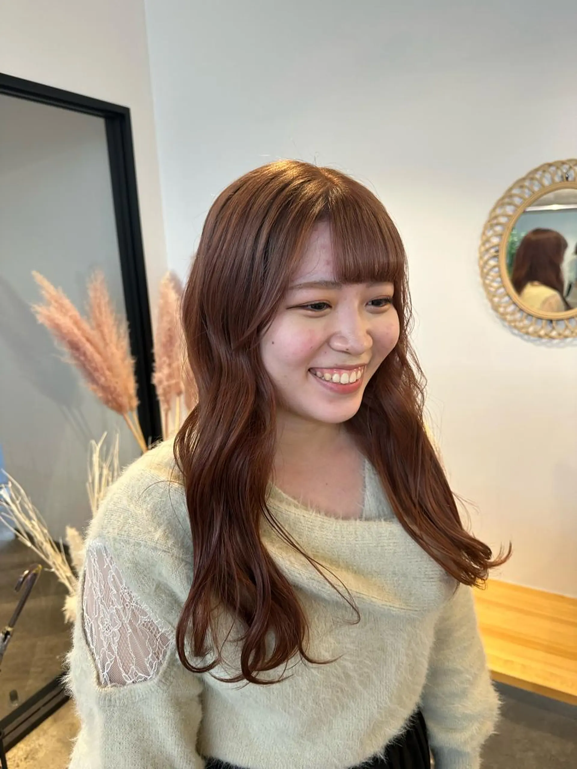 セミロング カラー ヘアカラー トリートメント yuika .のヘアスタイル