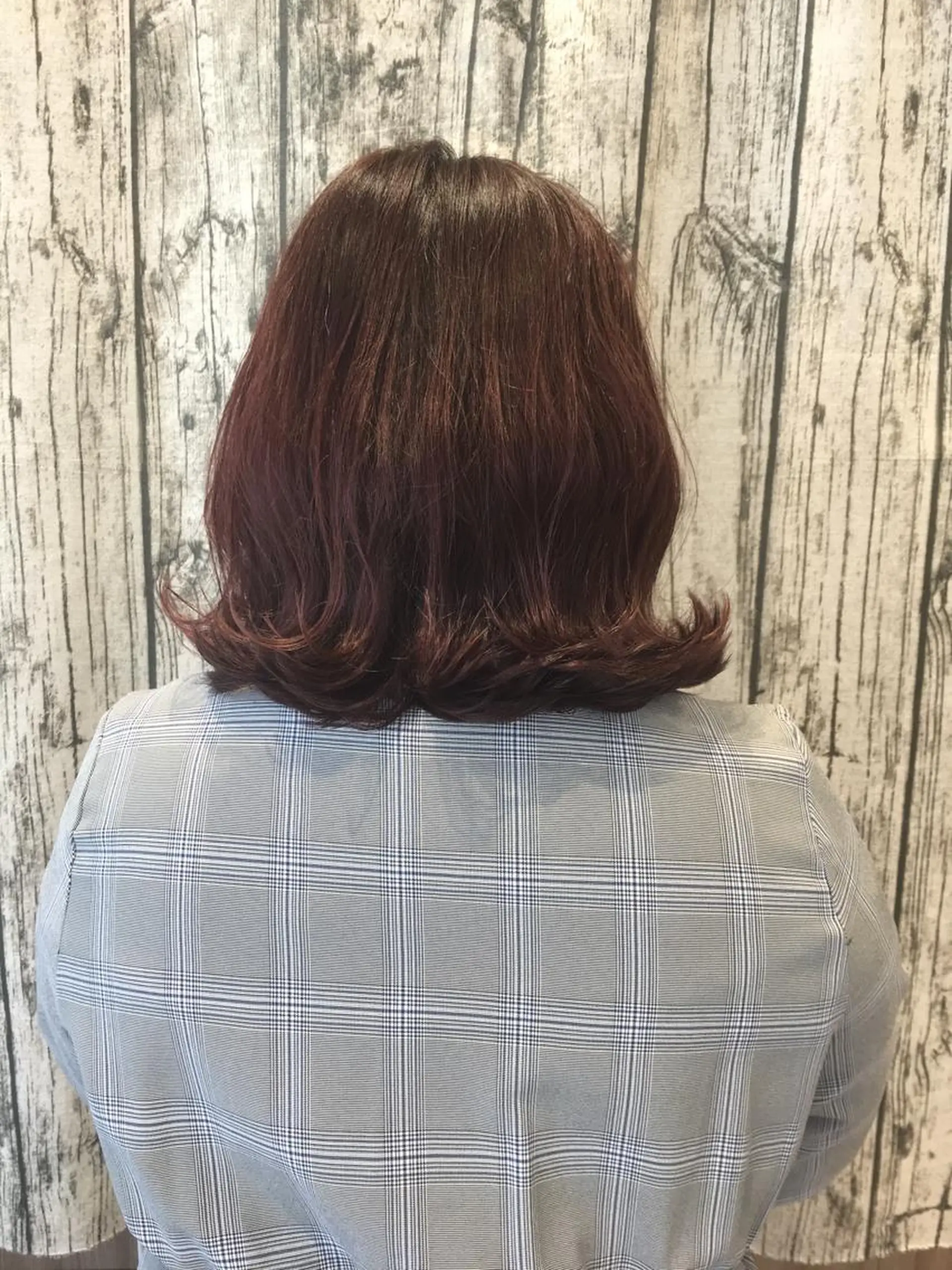 ミディアム カラー イルミナカラー ピンクカラー バイオレットカラー 寺内 紳悟のヘアスタイル