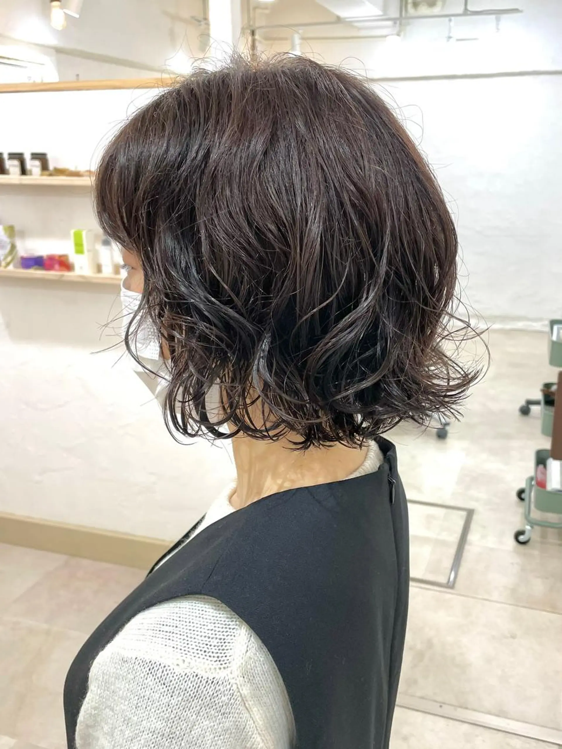 ショート パーマ 銀座No.1髪質改善 縮毛矯正/本木のヘアスタイル