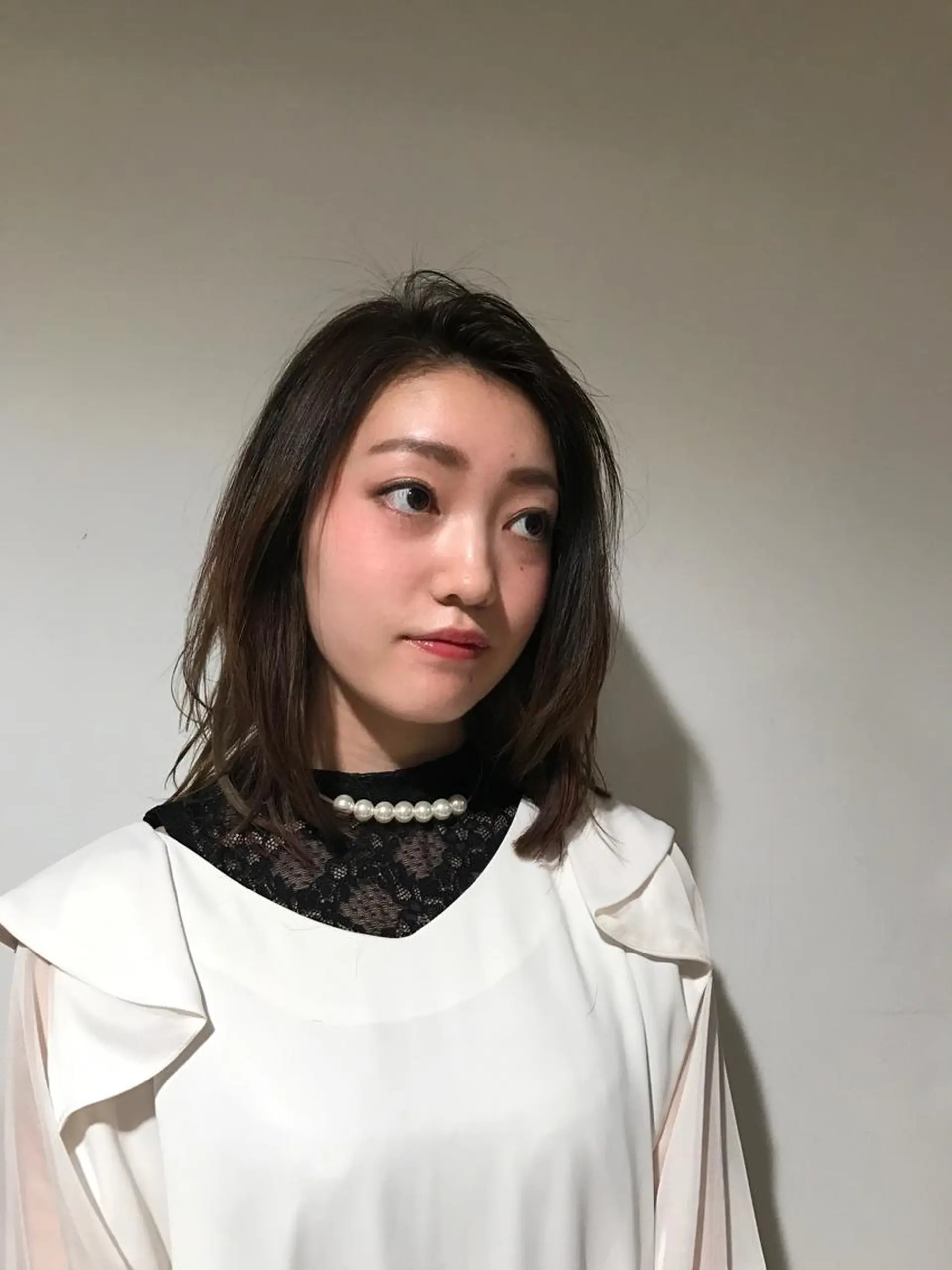 ミディアム 安藤 沙妃のヘアスタイル
