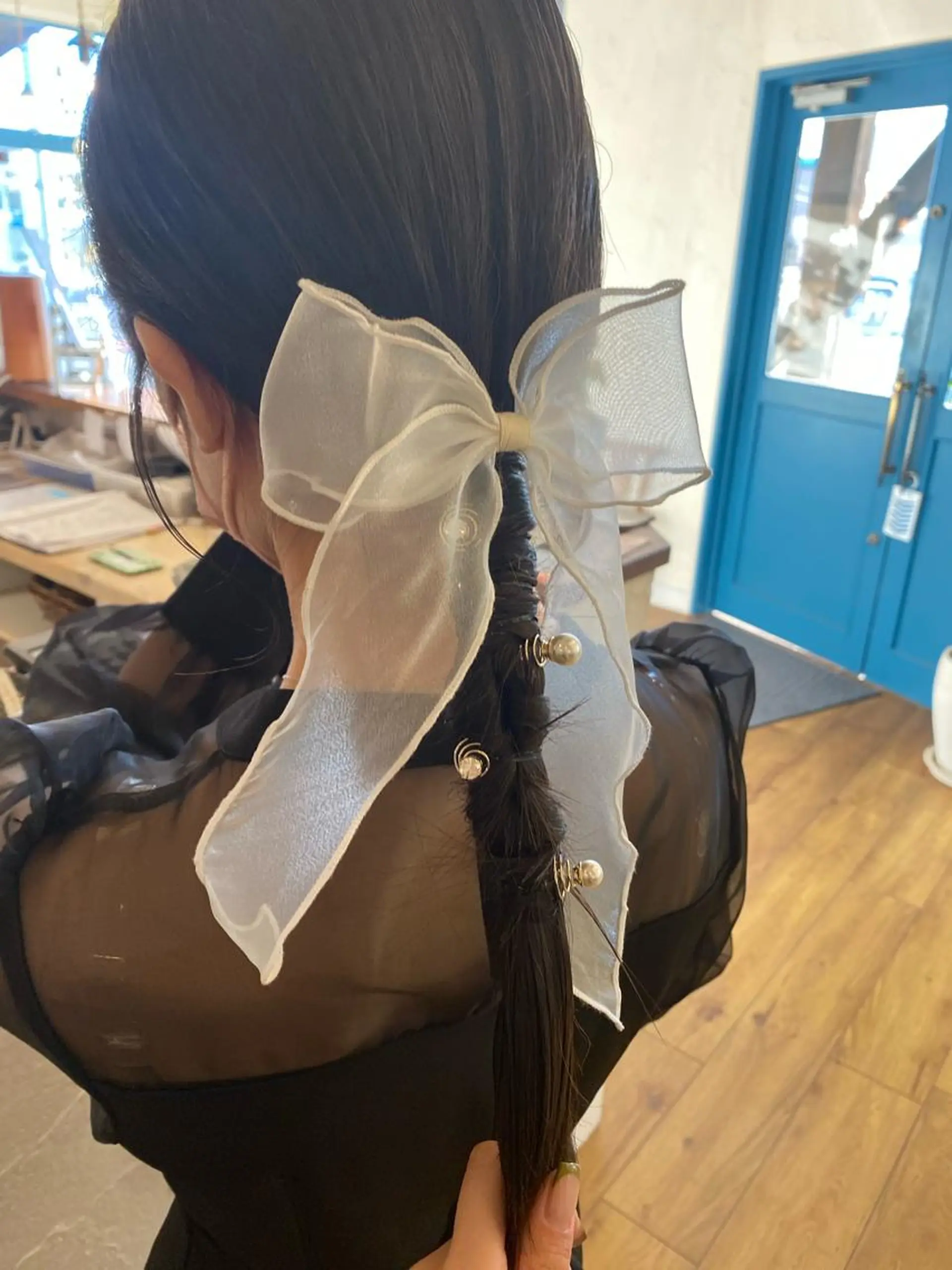 セミロング ヘアアレンジ 結婚式・ブライダル R hair 金山所属・お呼ばれヘア｜ 金山｜山本夏菜のヘアスタイル