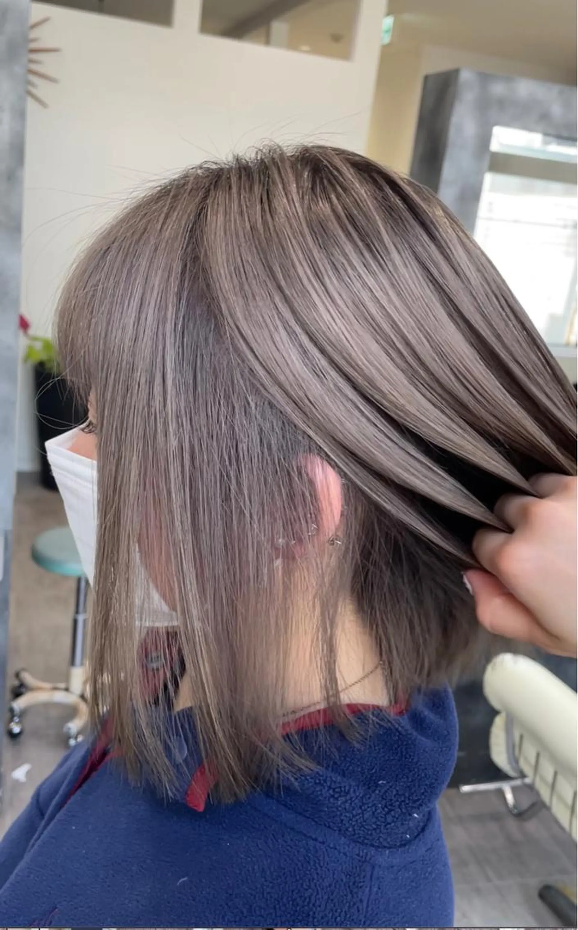 ミディアム カラー グレージュ 髪質改善/大阪守口市 🐣Ria‪🐣のヘアスタイル