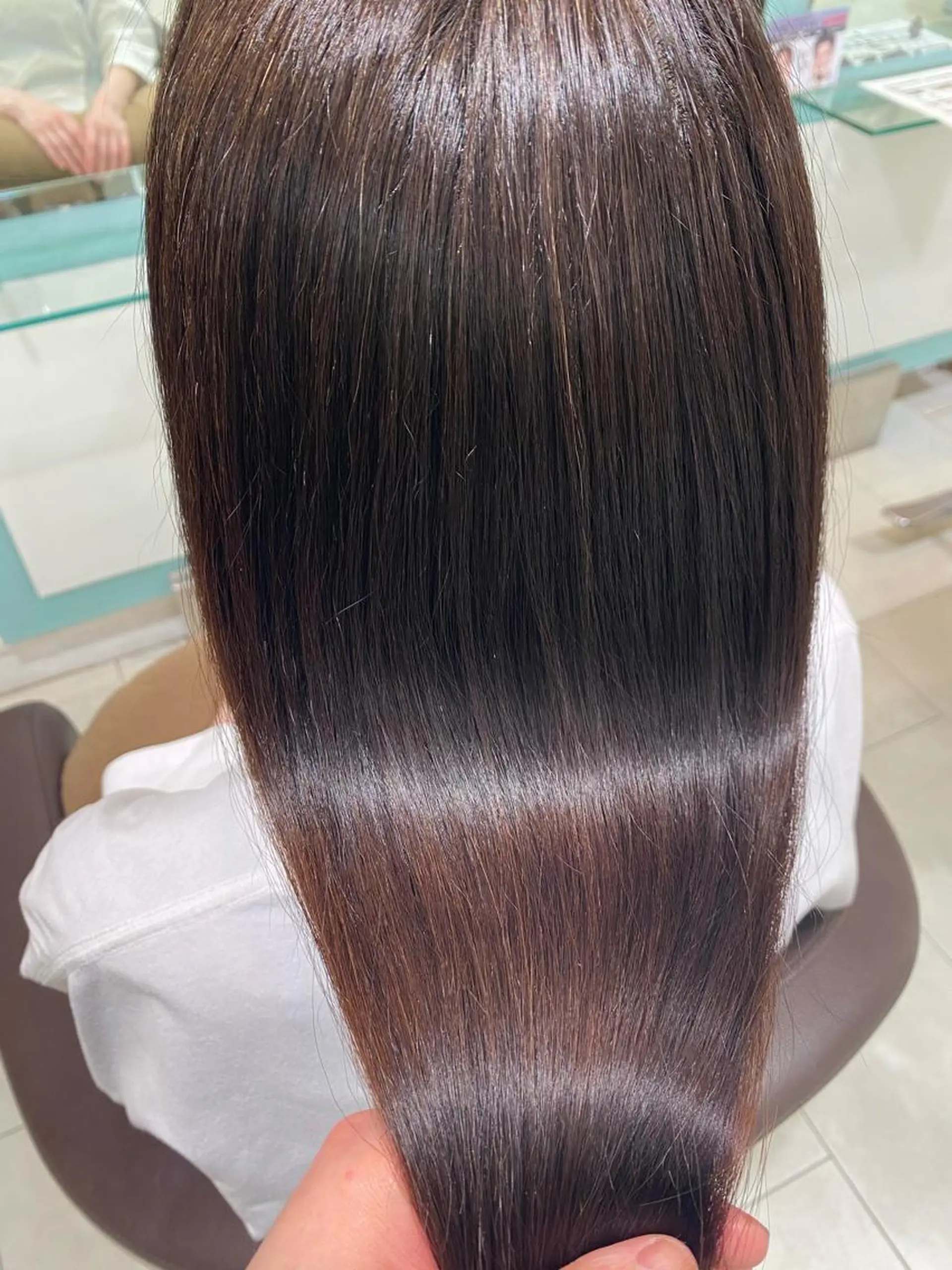 ロング 縮毛矯正 N°+aero 😊れいか😊のヘアスタイル