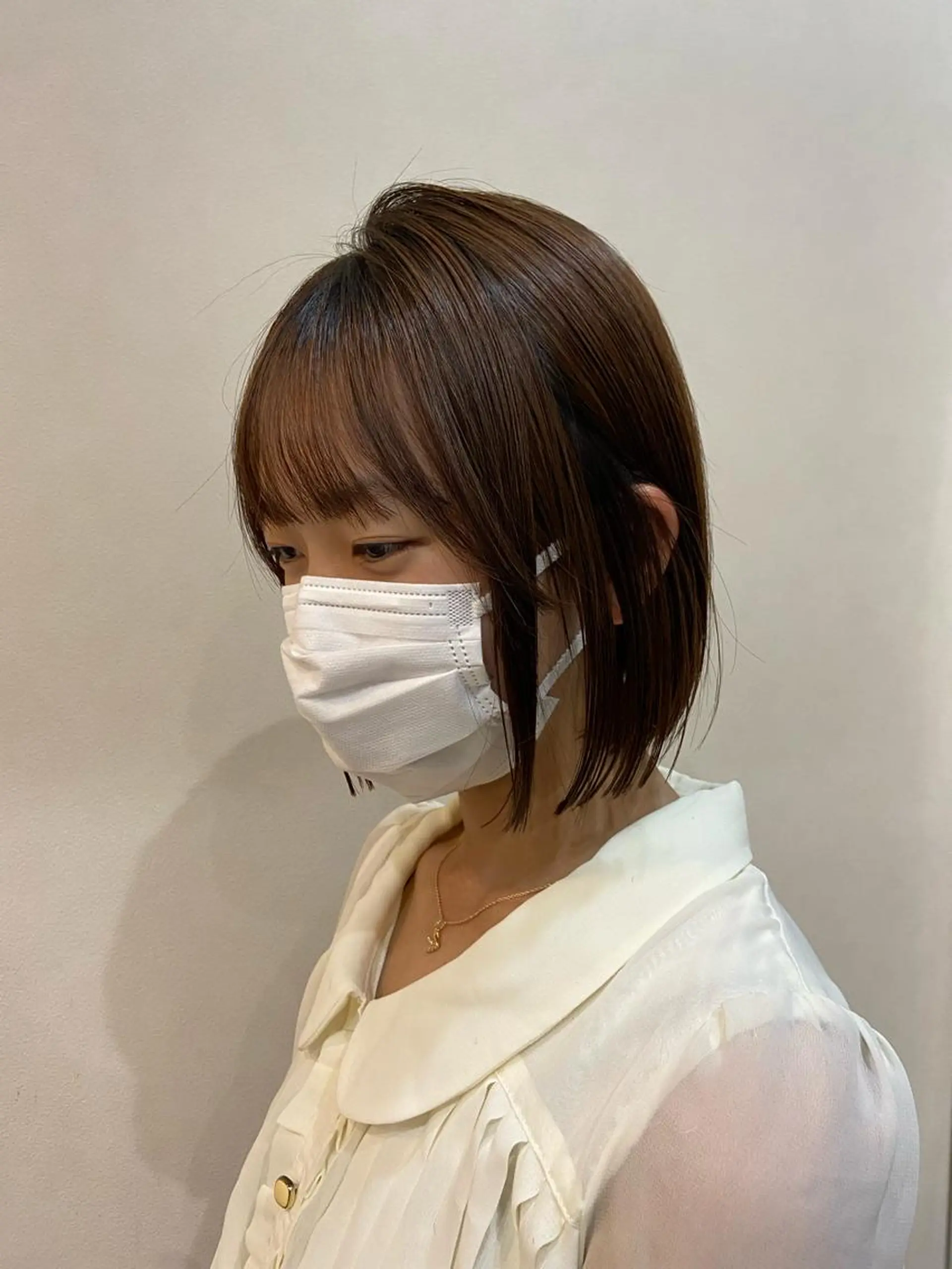 ショート カット 縮毛矯正 トリートメント ボブ/透明感カラー 🧸YUI❤️のヘアスタイル