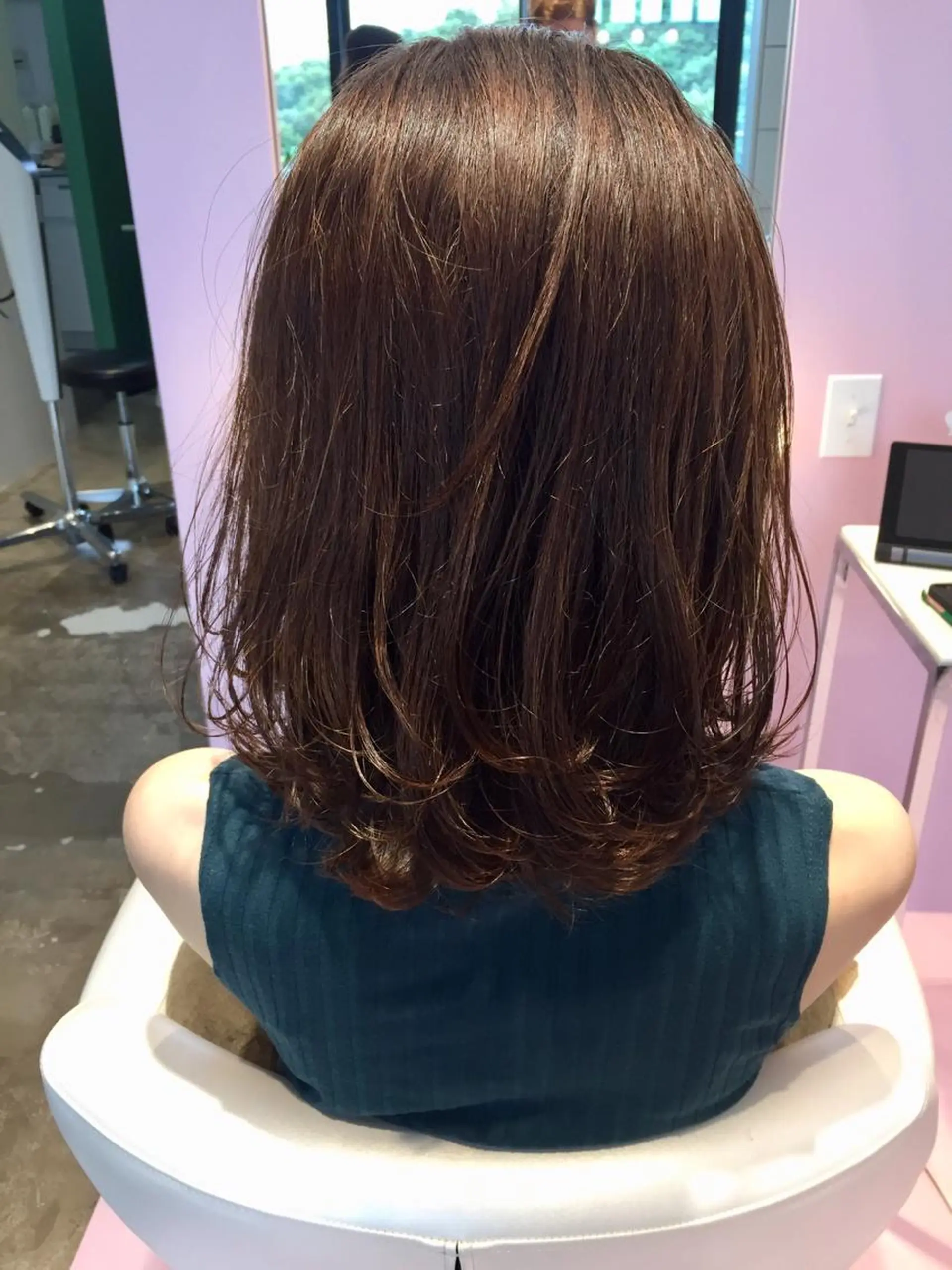 ミディアム 所渉/韓国レイヤー /ウルフカットのヘアスタイル