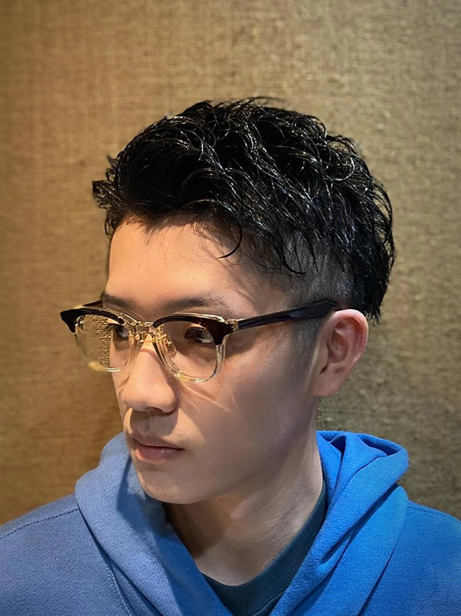 ショート パーマ 店長💈山田竜太 BARBERのヘアスタイル