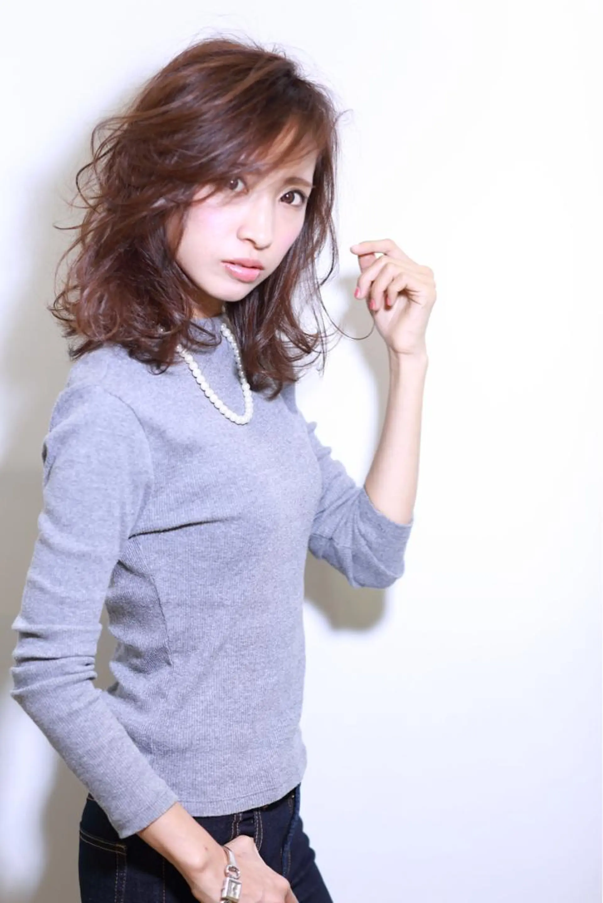 ミディアム カラー バイオレットカラー 縮毛矯正/髪質改善 /ブリーチ/東陽町✨のヘアスタイル