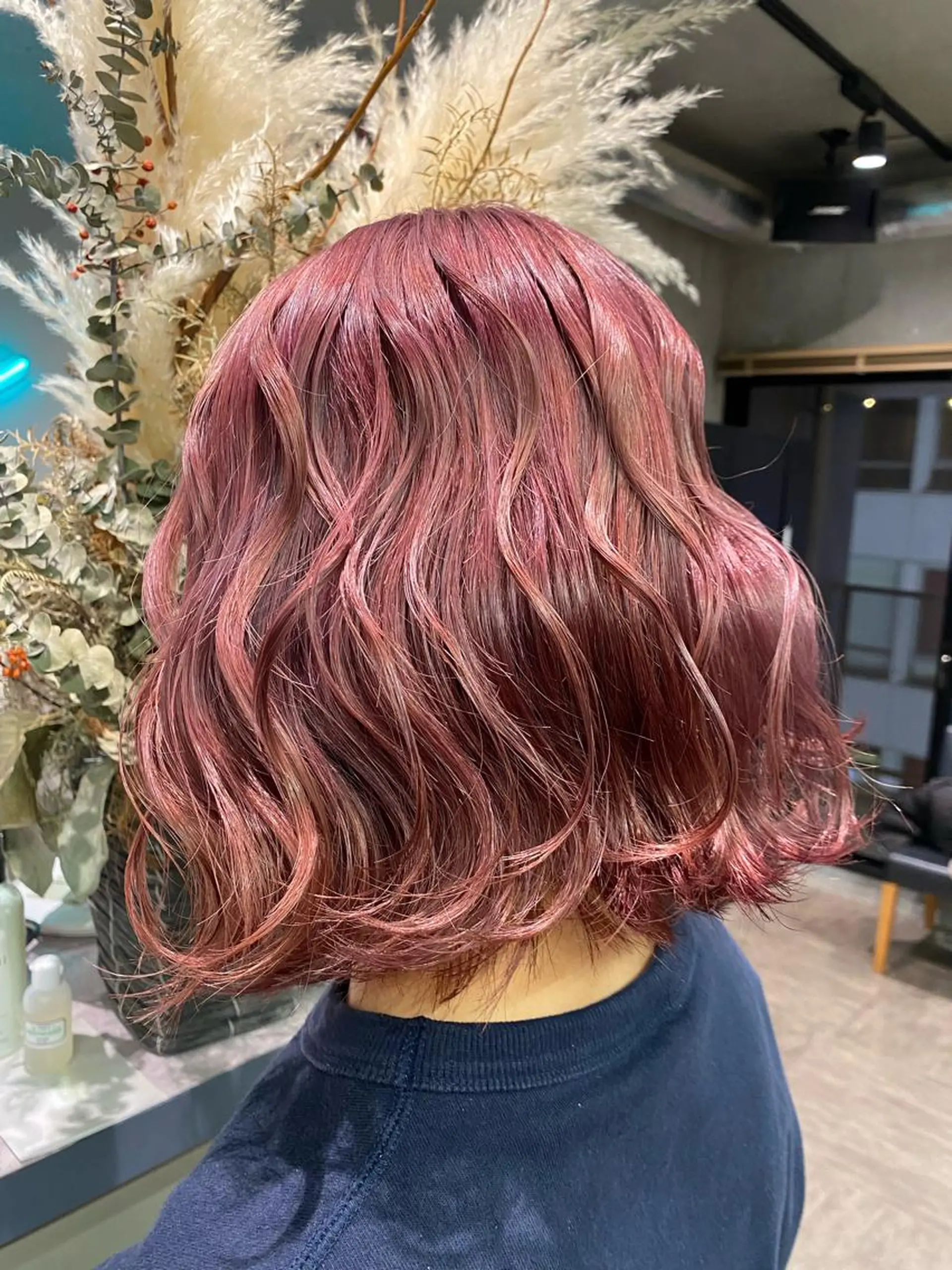 ミディアム カット ヘアカラー トリートメント hina💟 透明感カラーのヘアスタイル