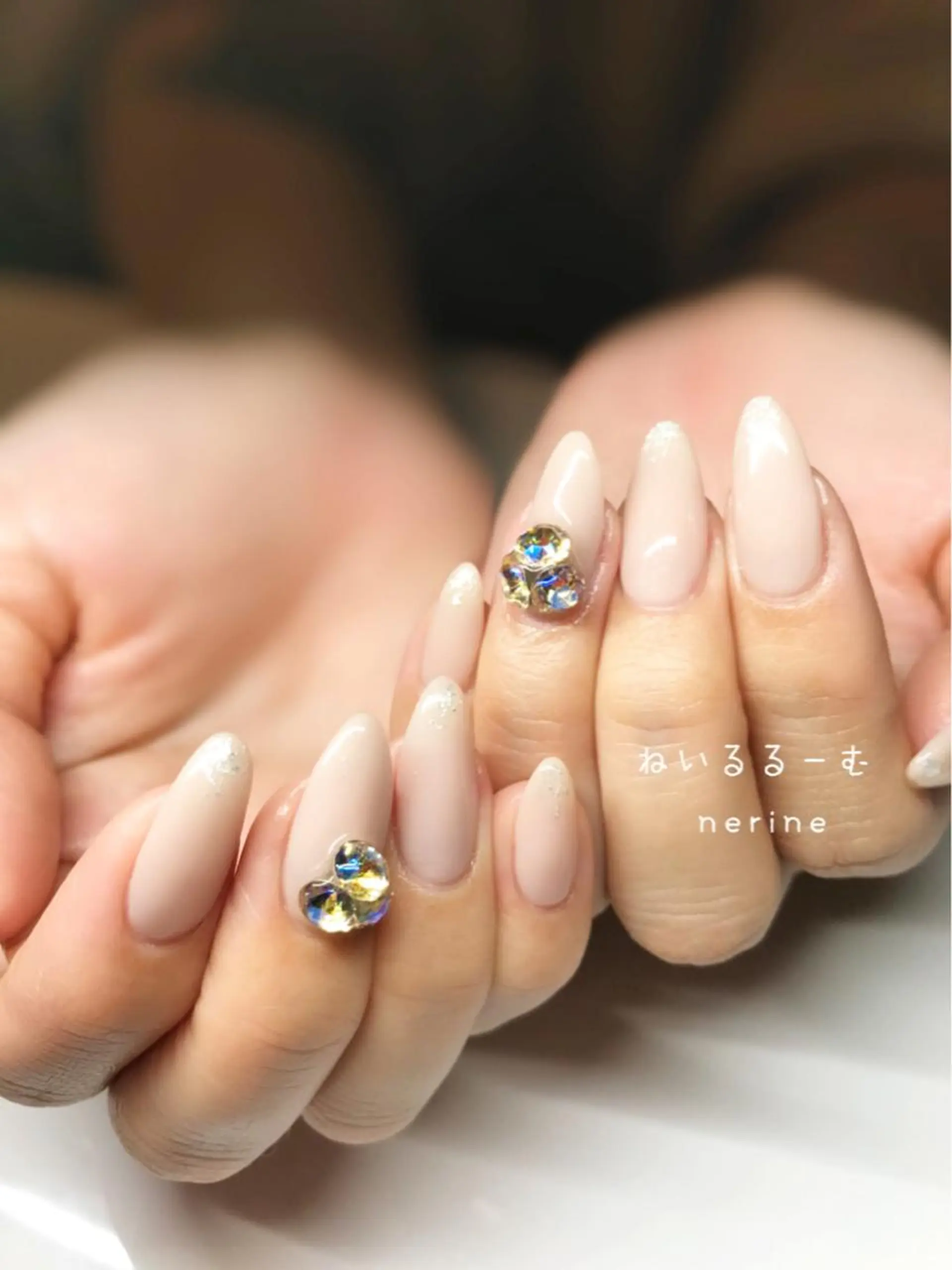 ネイル フットネイル ジェルネイル ニュアンスネイル シンプルネイル ストーンネイル NAILST Naomiのネイルデザイン