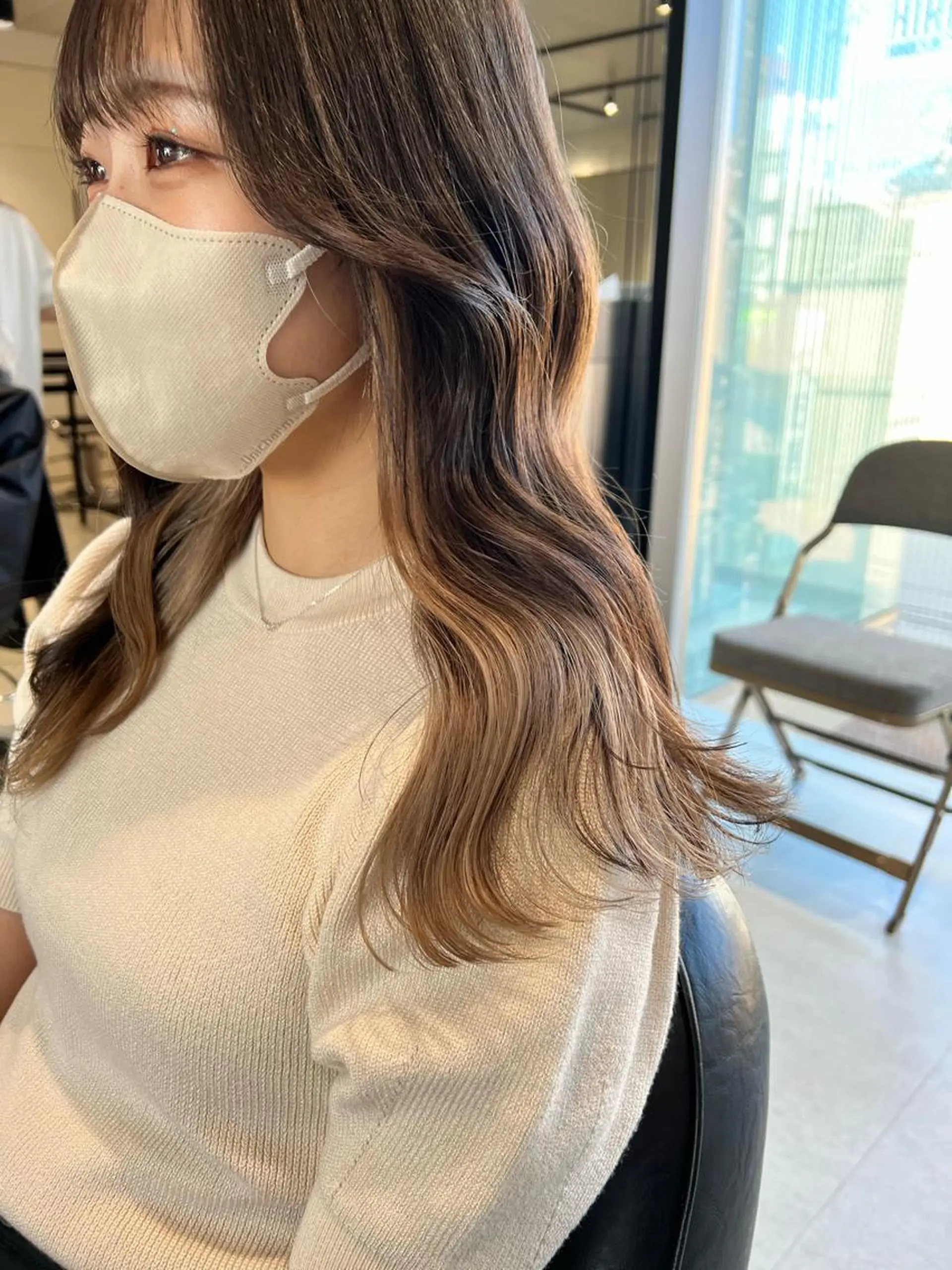 セミロング カラー ヘアカラー トリートメント 赤みゼロ/透明感 カラー🌿KANTAのヘアスタイル