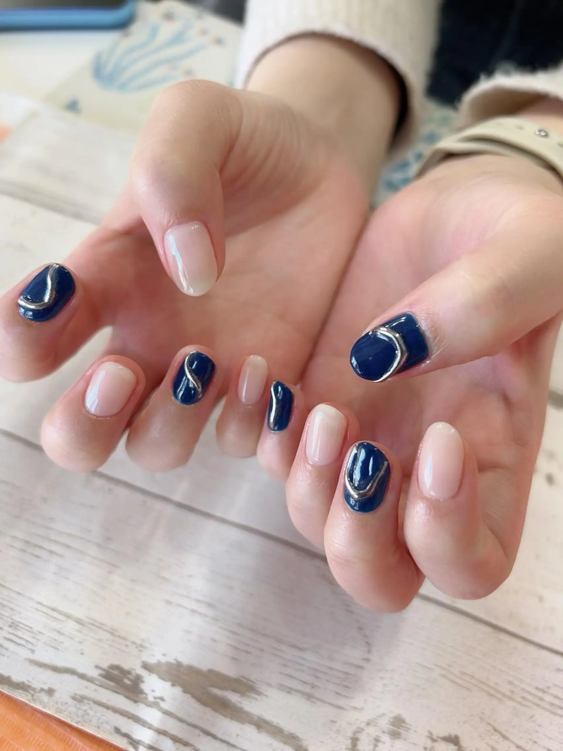 ネイル 北浦和 自爪育成ケアのネイルデザイン