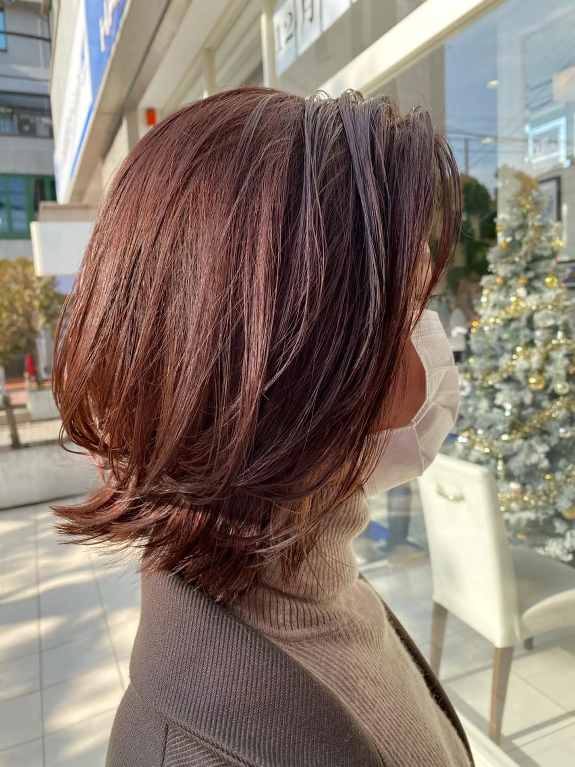 ミディアム カット ヘアカラー トリートメント ヘアセット 🌼上水流 彩乃🌼のヘアスタイル