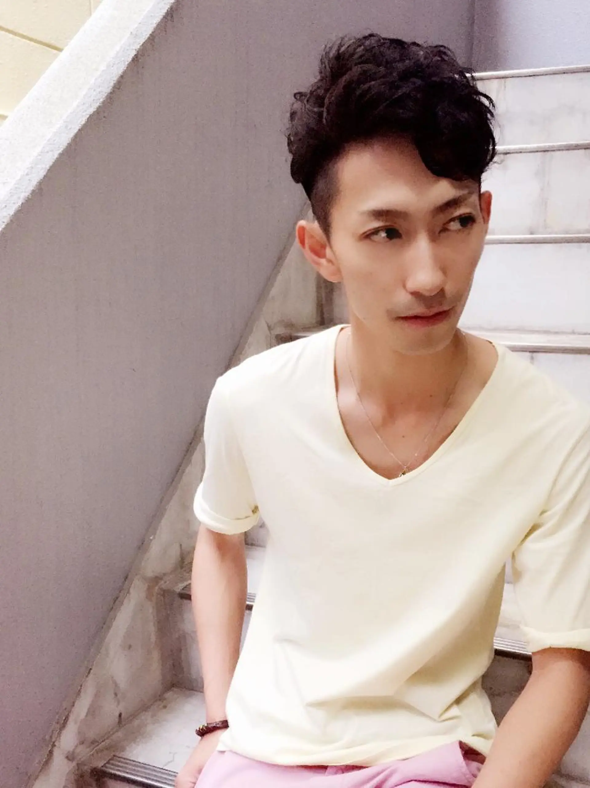 パーマ メンズ 田中 奈布のヘアスタイル