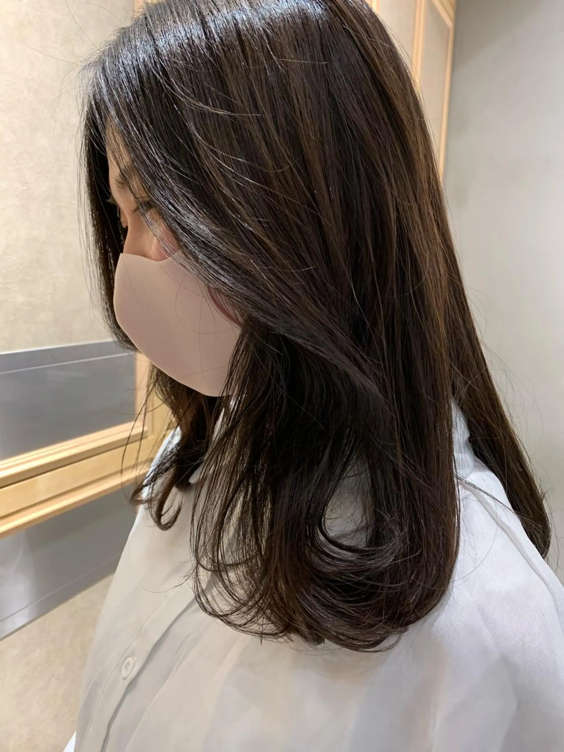 セミロング カラー ヘアアレンジ 似合わせカット TENELE所属・チバ タクミのヘアスタイル