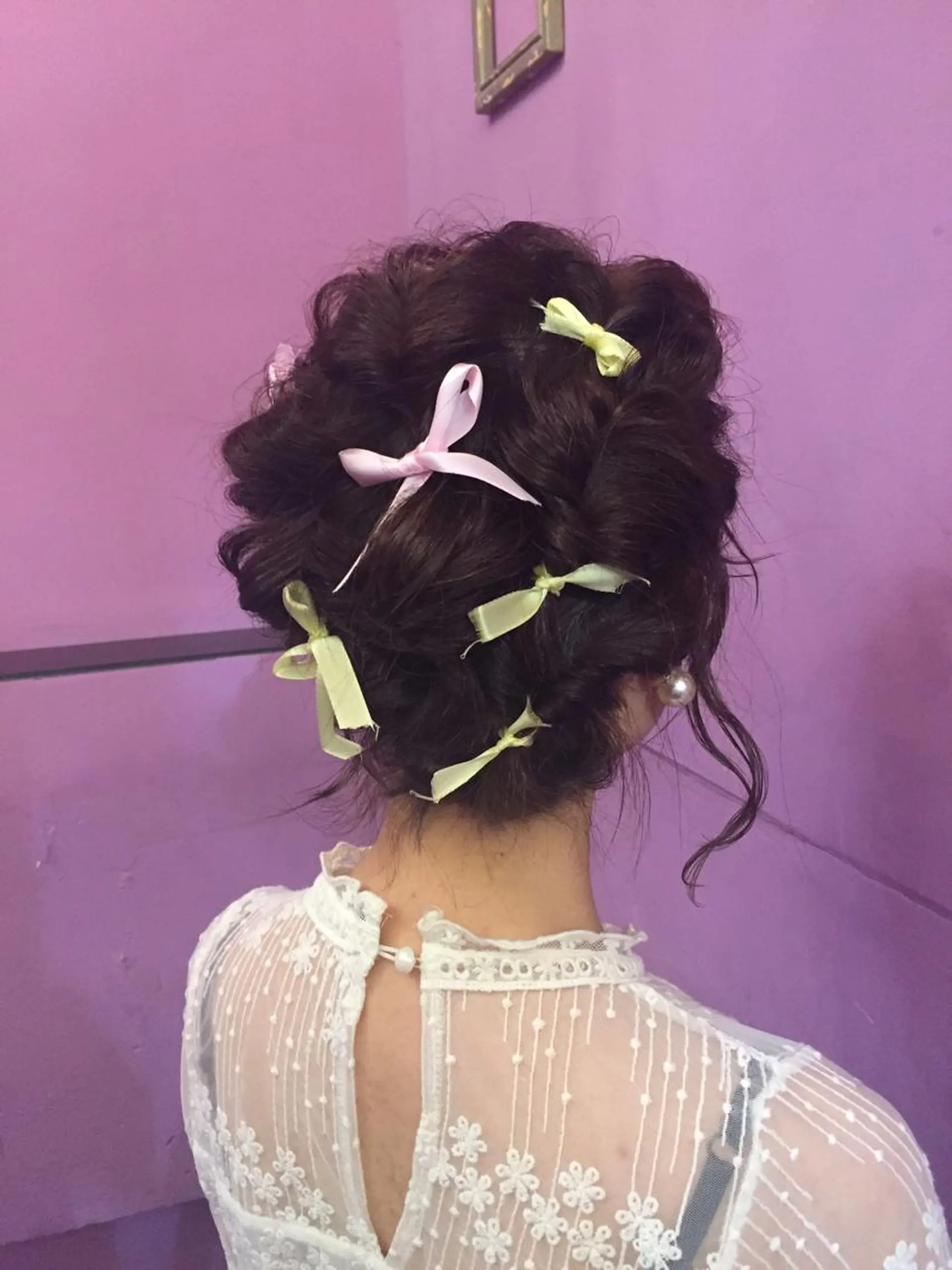 ミディアム ヘアアレンジ レイヤーカット✂️ 横浜No1♡下鳥翔子のヘアスタイル