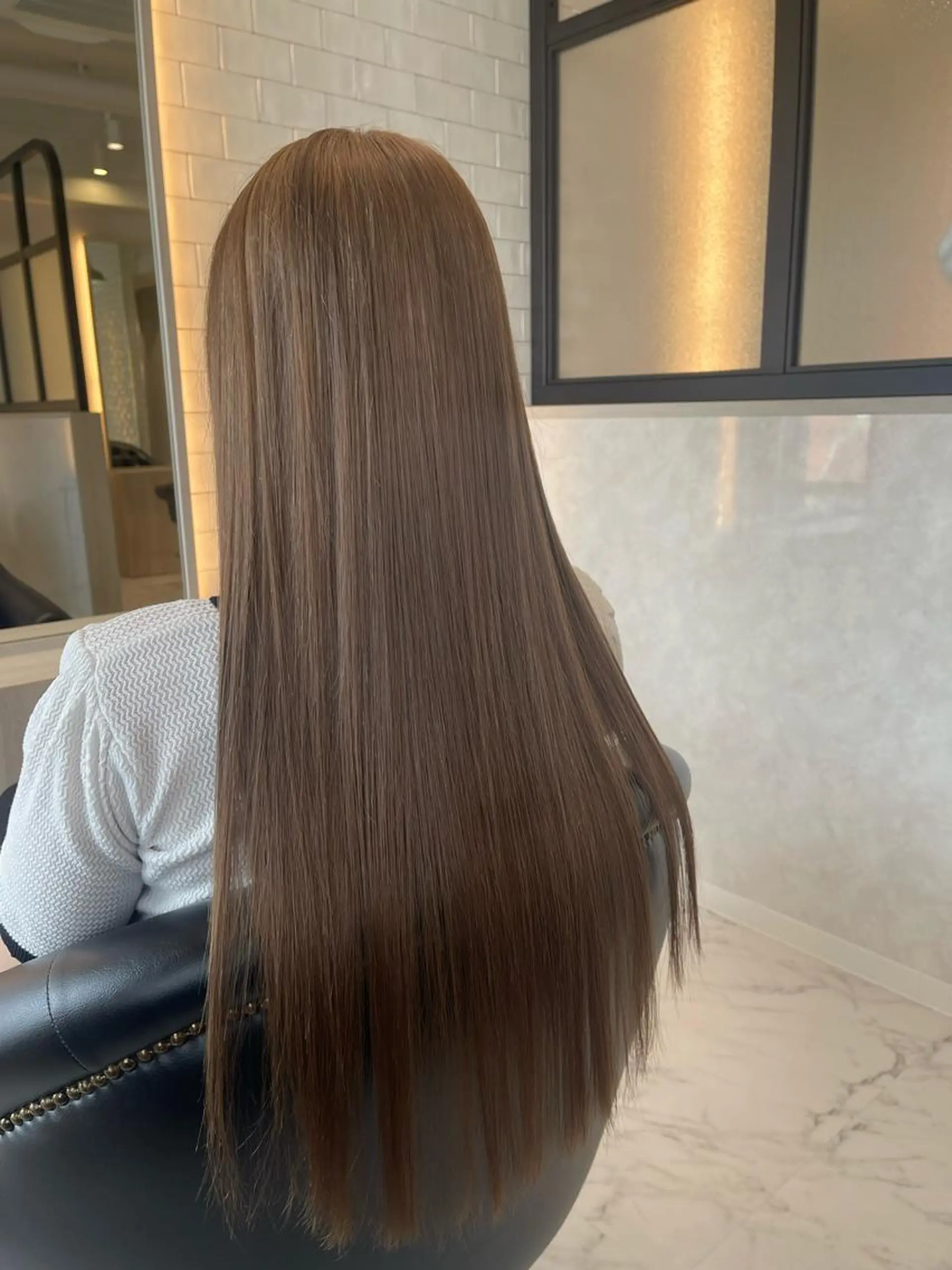 ロング カラー カット ヘアカラー トリートメント &chaLme   心斎橋所属・emi/髪質改善/ 韓国風/艶カラーのヘアスタイル