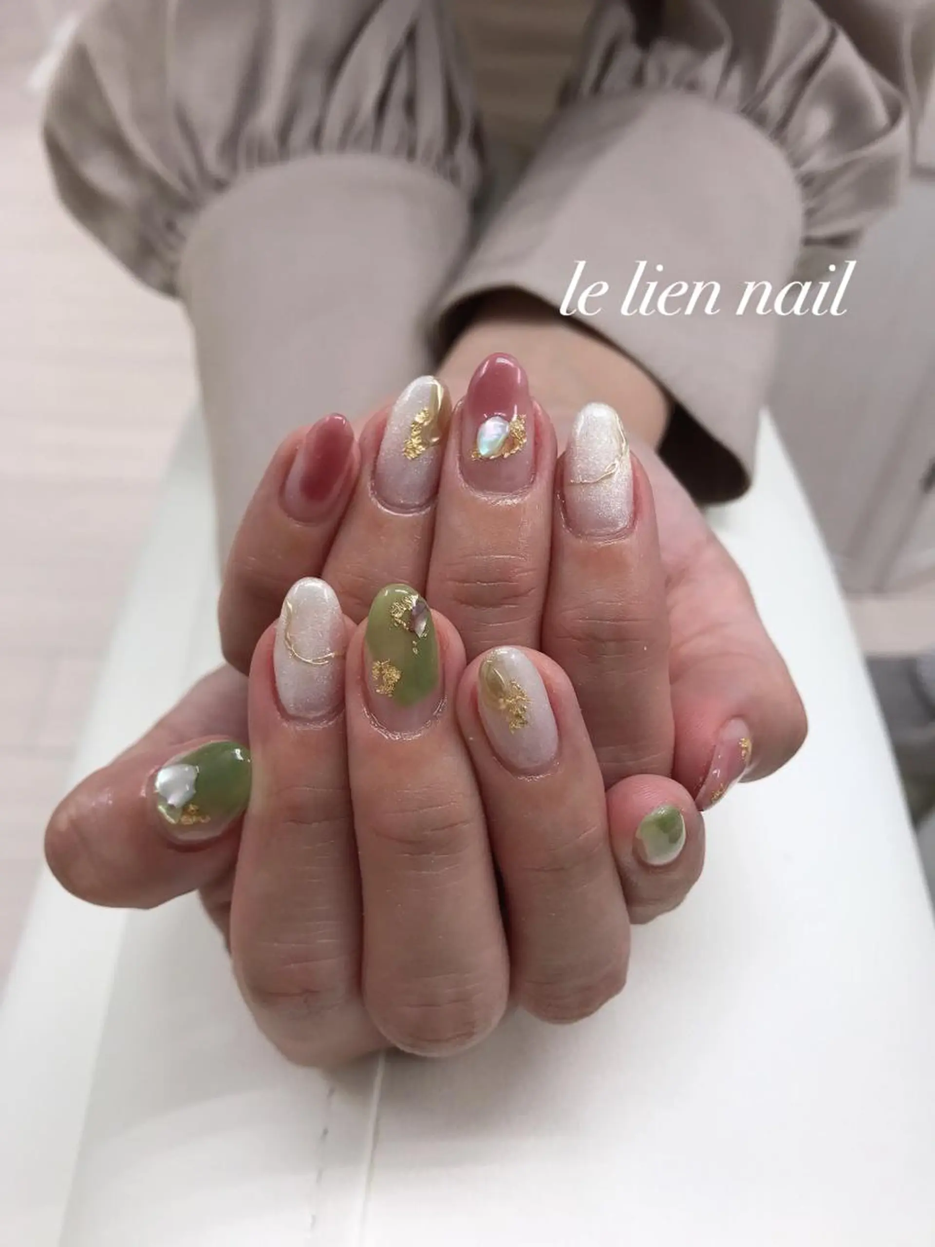 ミディアム le lien nailのネイルデザイン