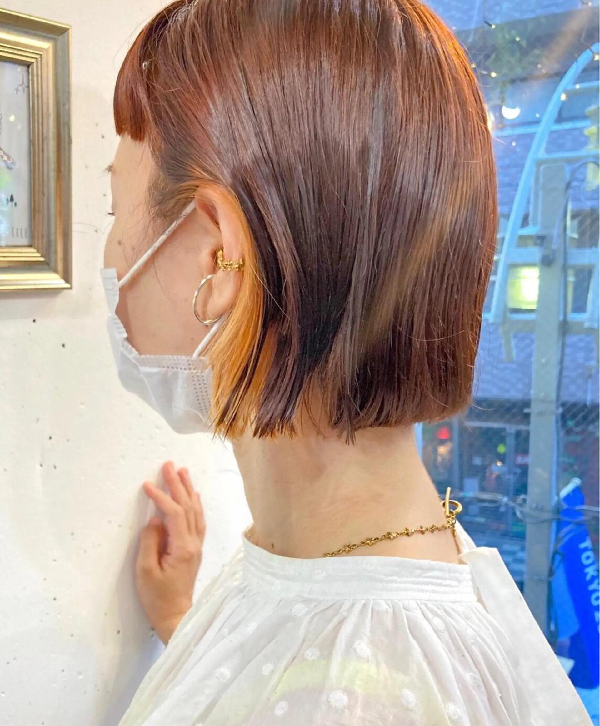 ショート カラー 長井 美佳のヘアスタイル