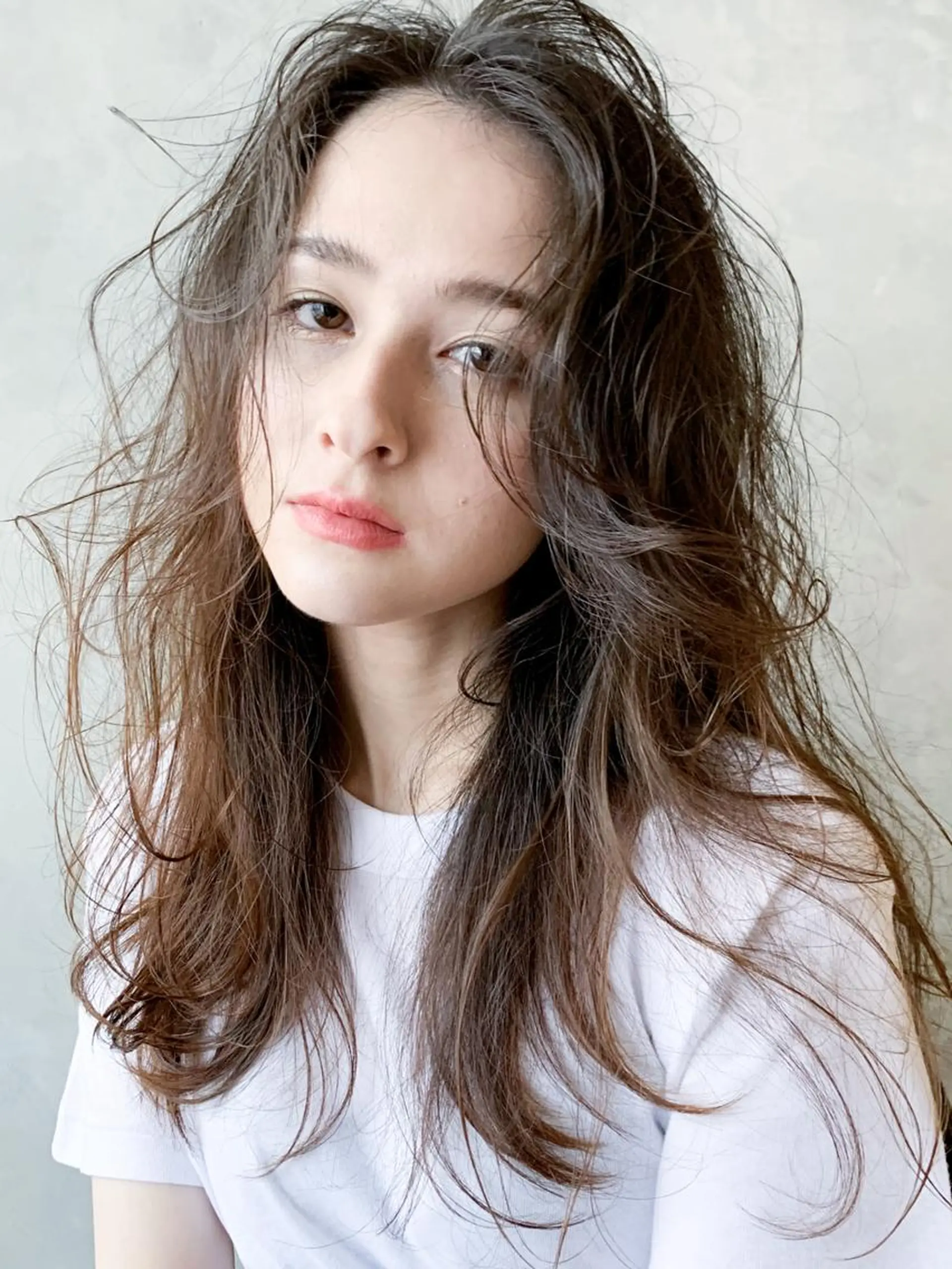 セミロング カラー パーマ ヘアアレンジ ITbyALBUM 中野店のヘアスタイル