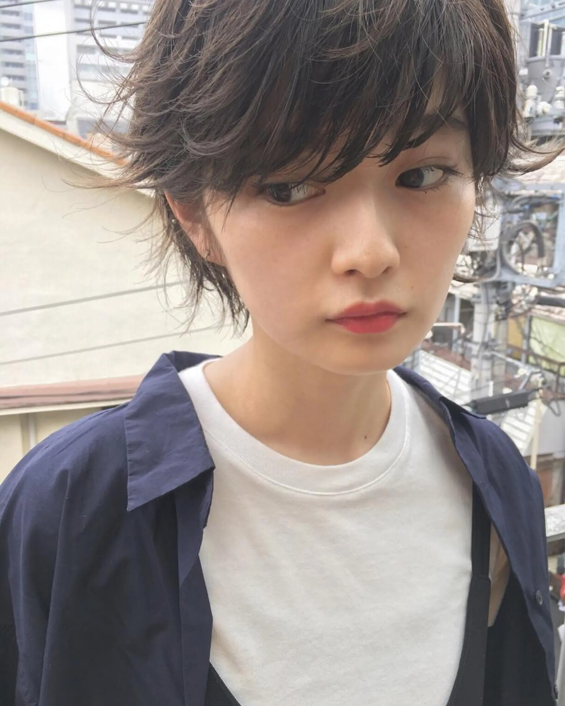 ショート ハンサムショート ショートヘア レイヤーカット BLend 渋谷のヘアスタイル