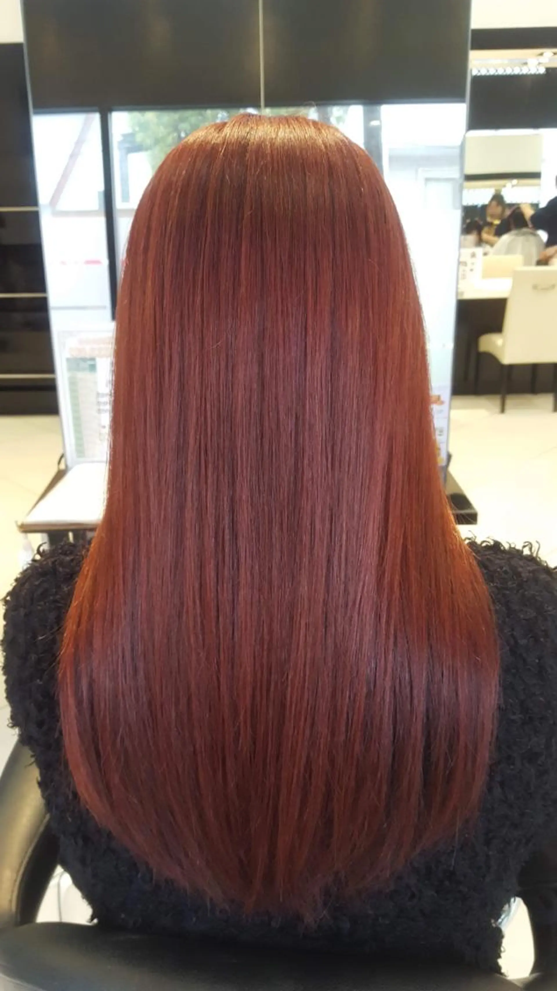 カラー レッドカラー 斉藤 翔平のヘアスタイル