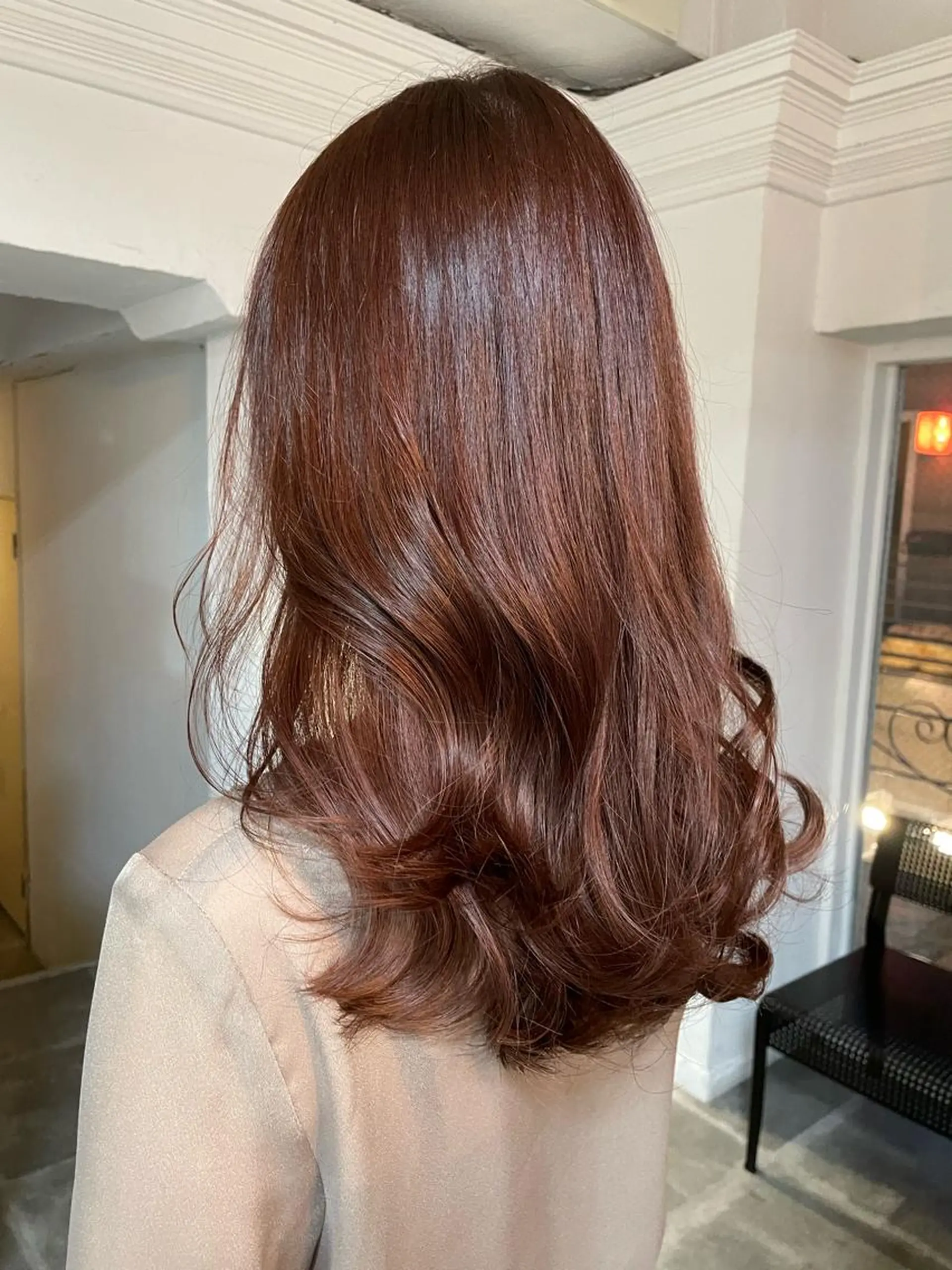 セミロング カラー カット トリートメント 平 ちひろのヘアスタイル