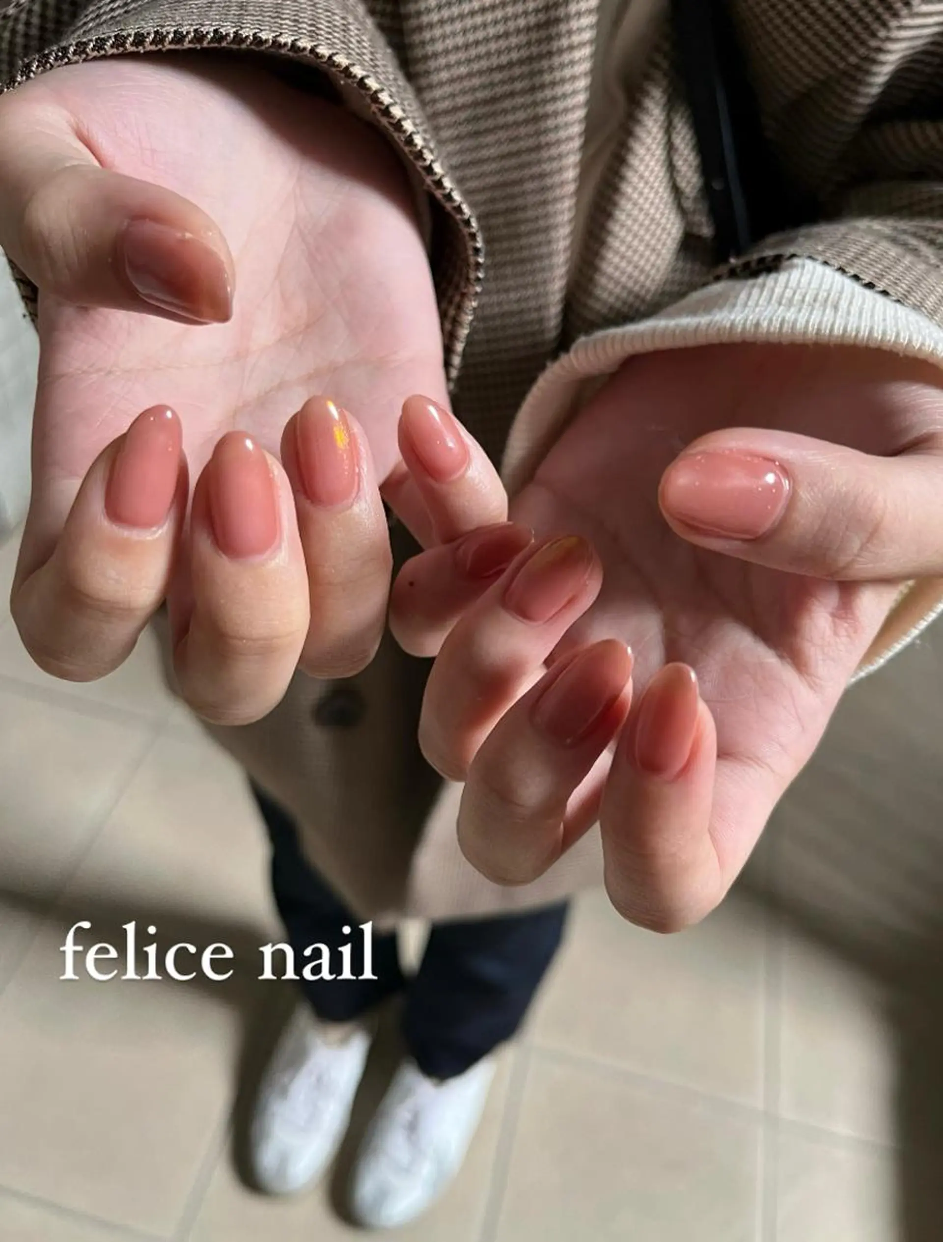 ネイル オーロラネイル felice nailのネイルデザイン