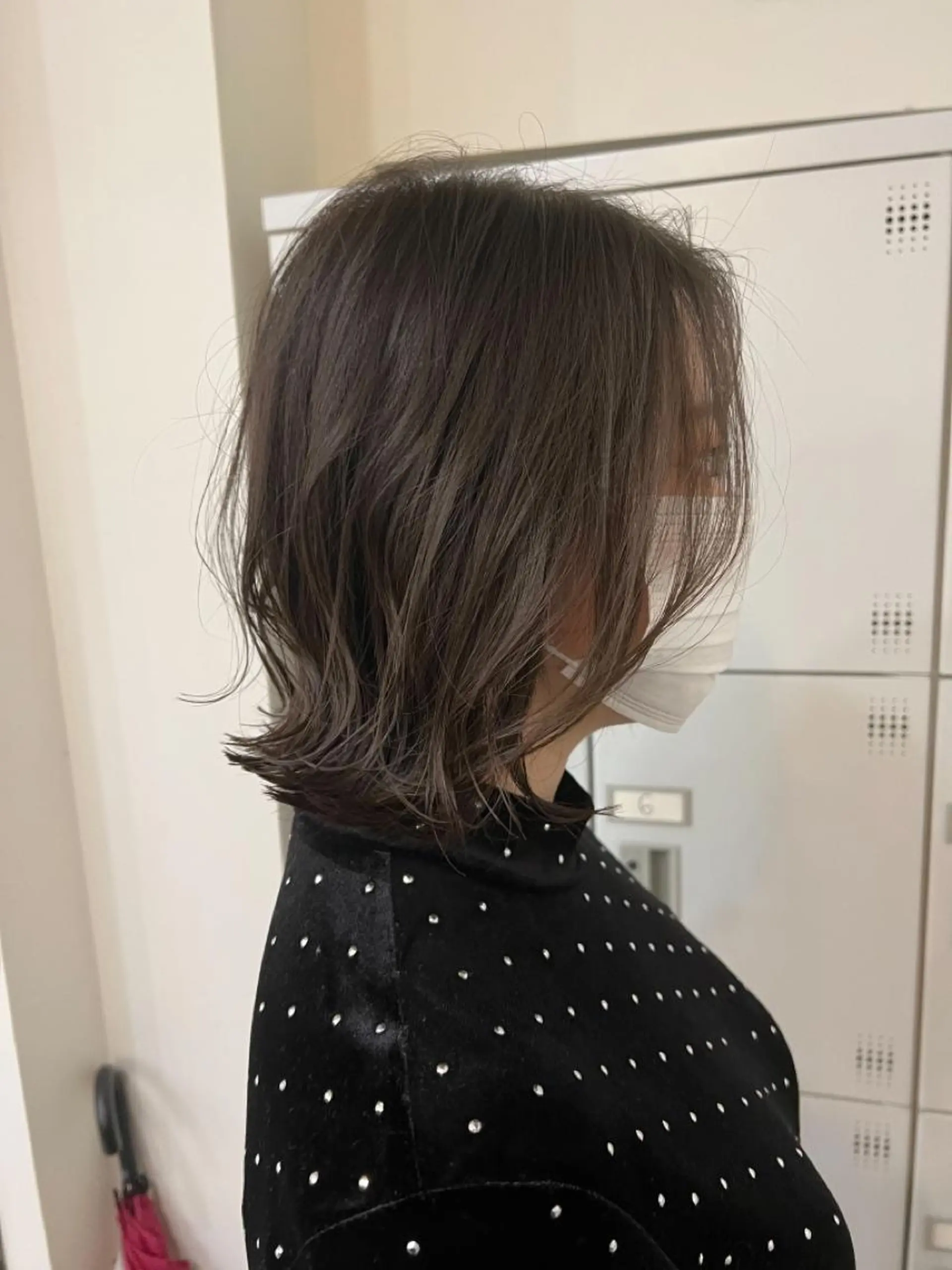 ミディアム カラー リルウヘアー 天王寺のヘアスタイル