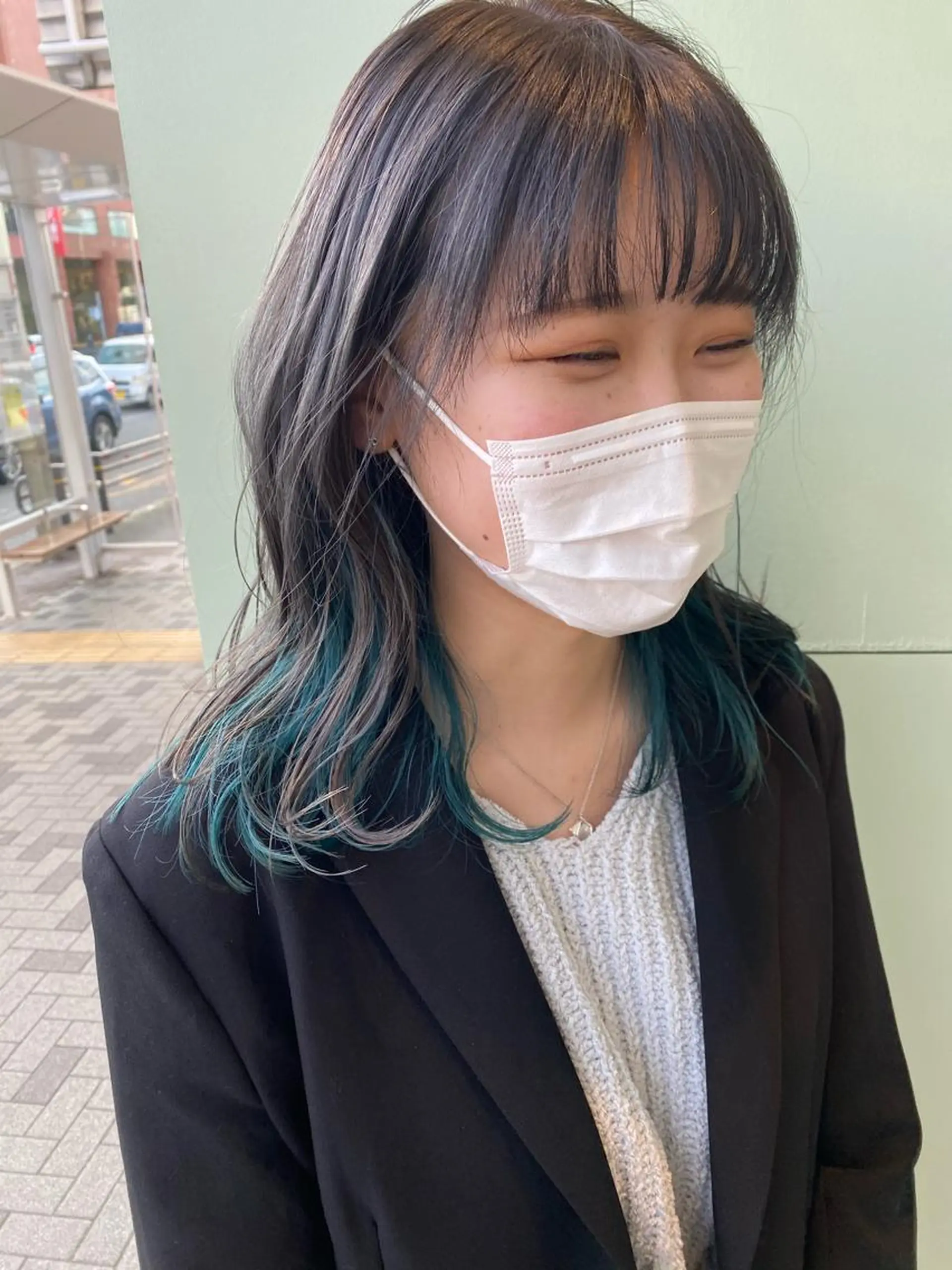 ミディアム 吉田 翔太のヘアスタイル