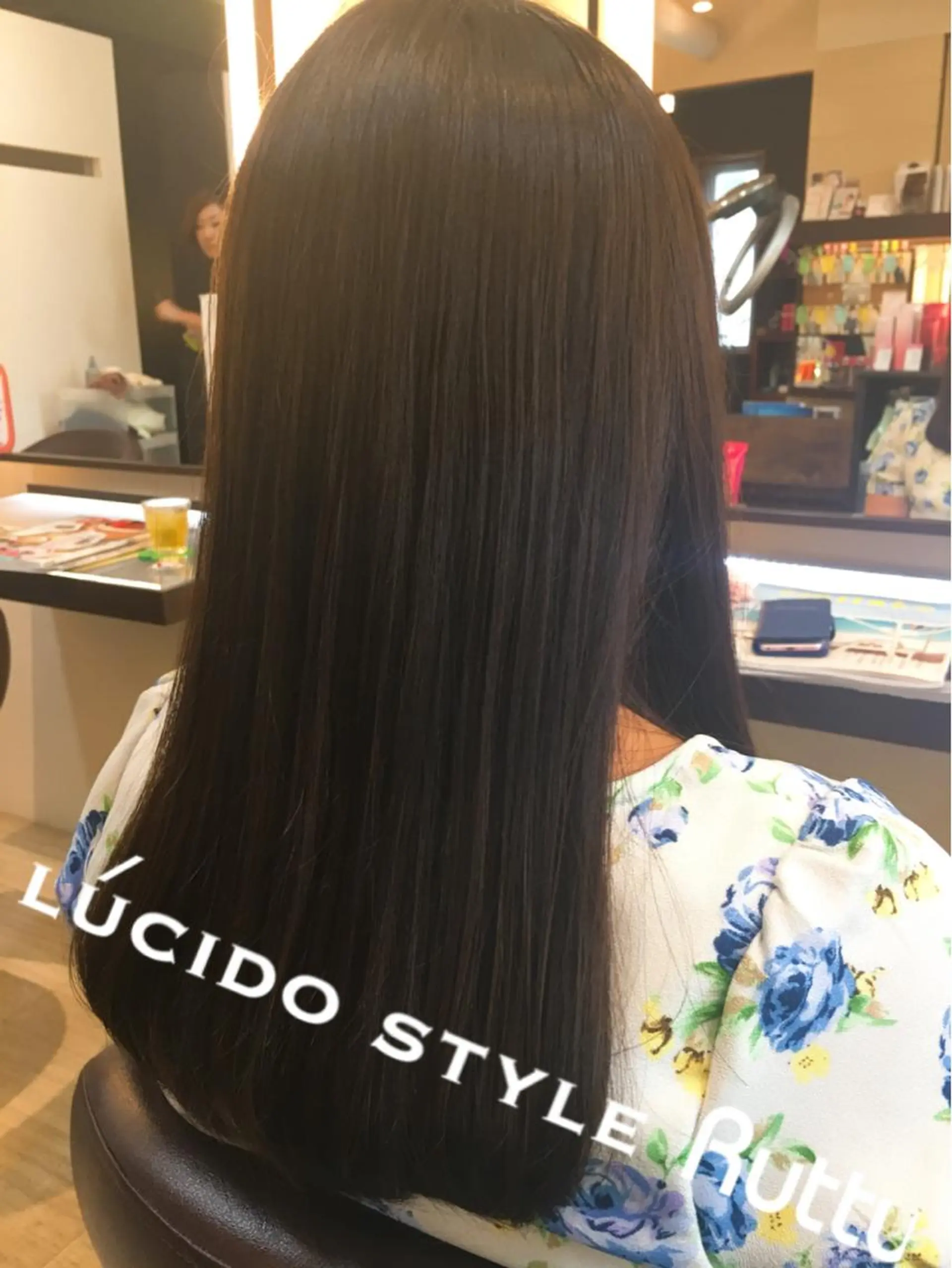 ロング カラー カット ヘアカラー アザマ　ヤスカツ _rosso 川口のヘアスタイル