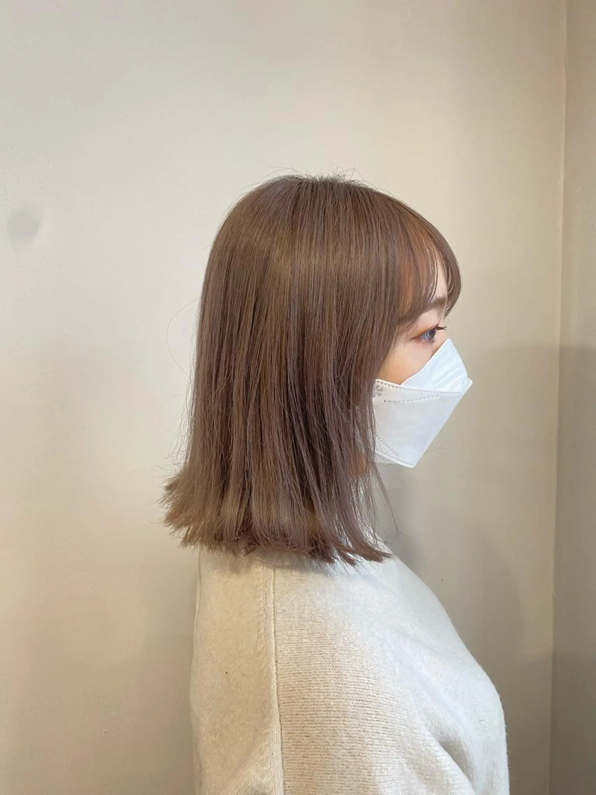 カラー グレージュ ハイトーンカラー ハイトーングレージュ 韓国ヘア/艶髪🎀 宮川みほのヘアスタイル