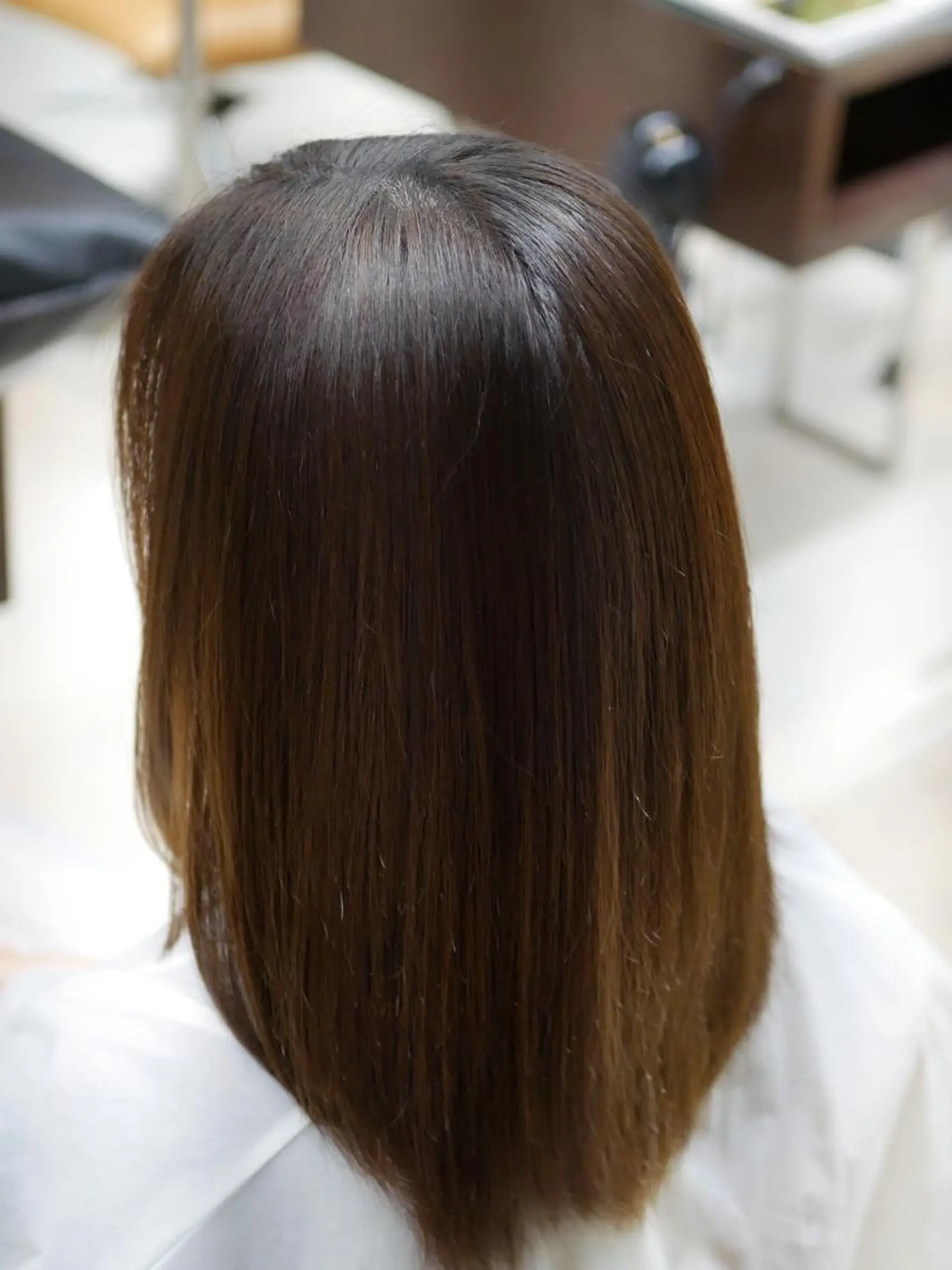 セミロング パーマ 縮毛矯正 森田 一輝のヘアスタイル