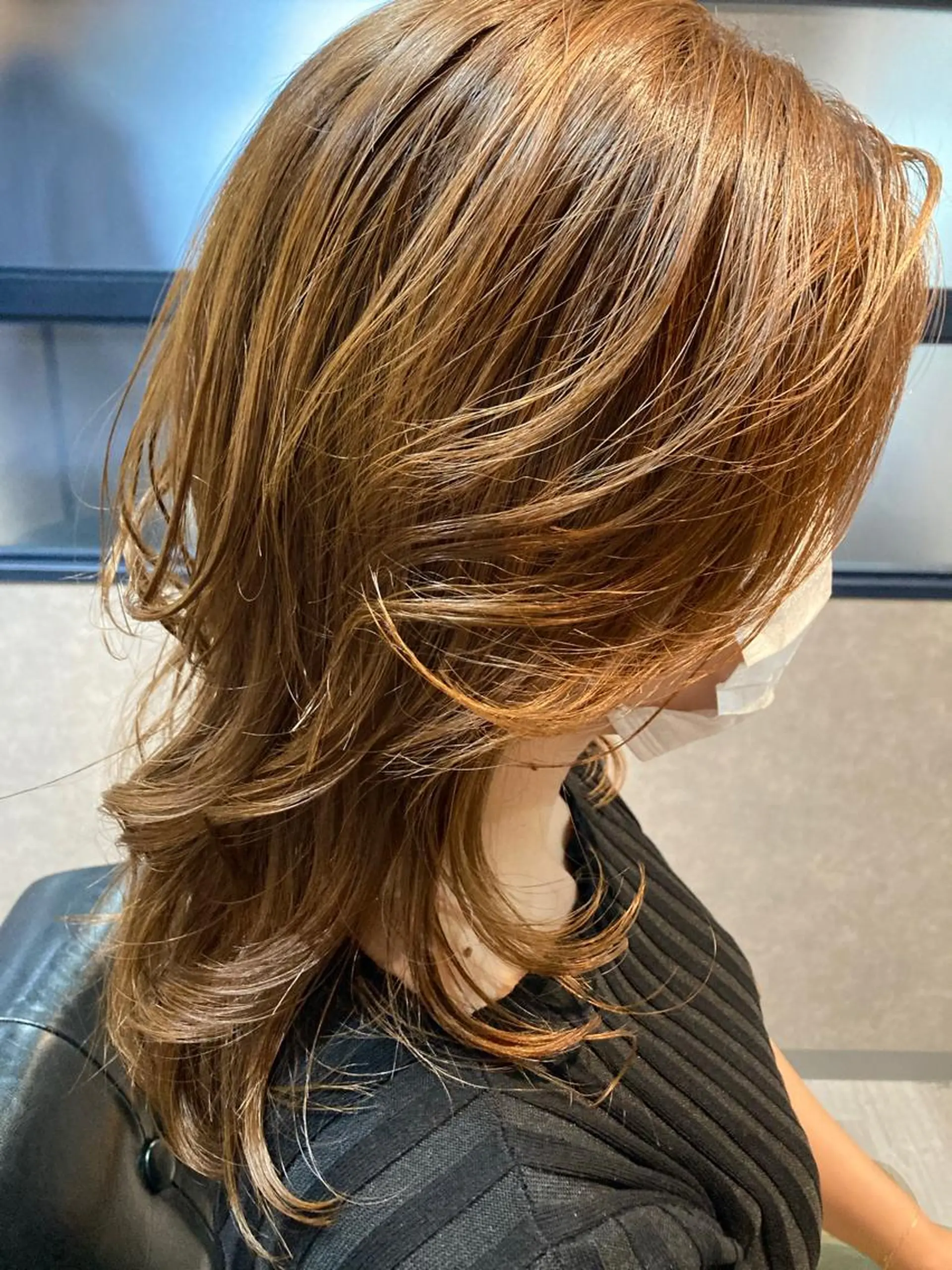 ミディアム カラー ヘアアレンジ レイヤーカット 小野 【髪質改善】のヘアスタイル