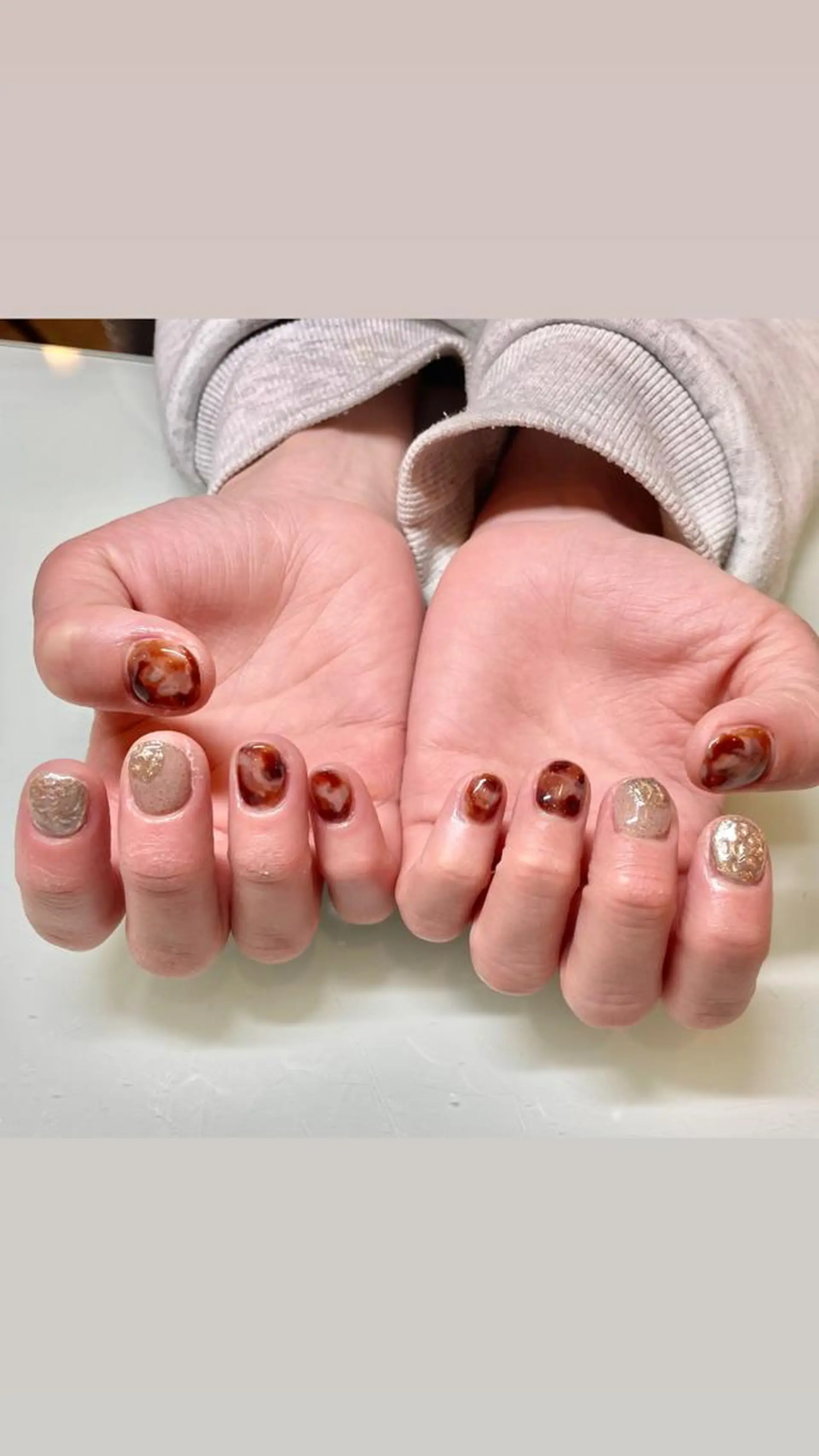 ネイル ニュアンスネイル ショートネイル ネイリスト makotoのネイルデザイン