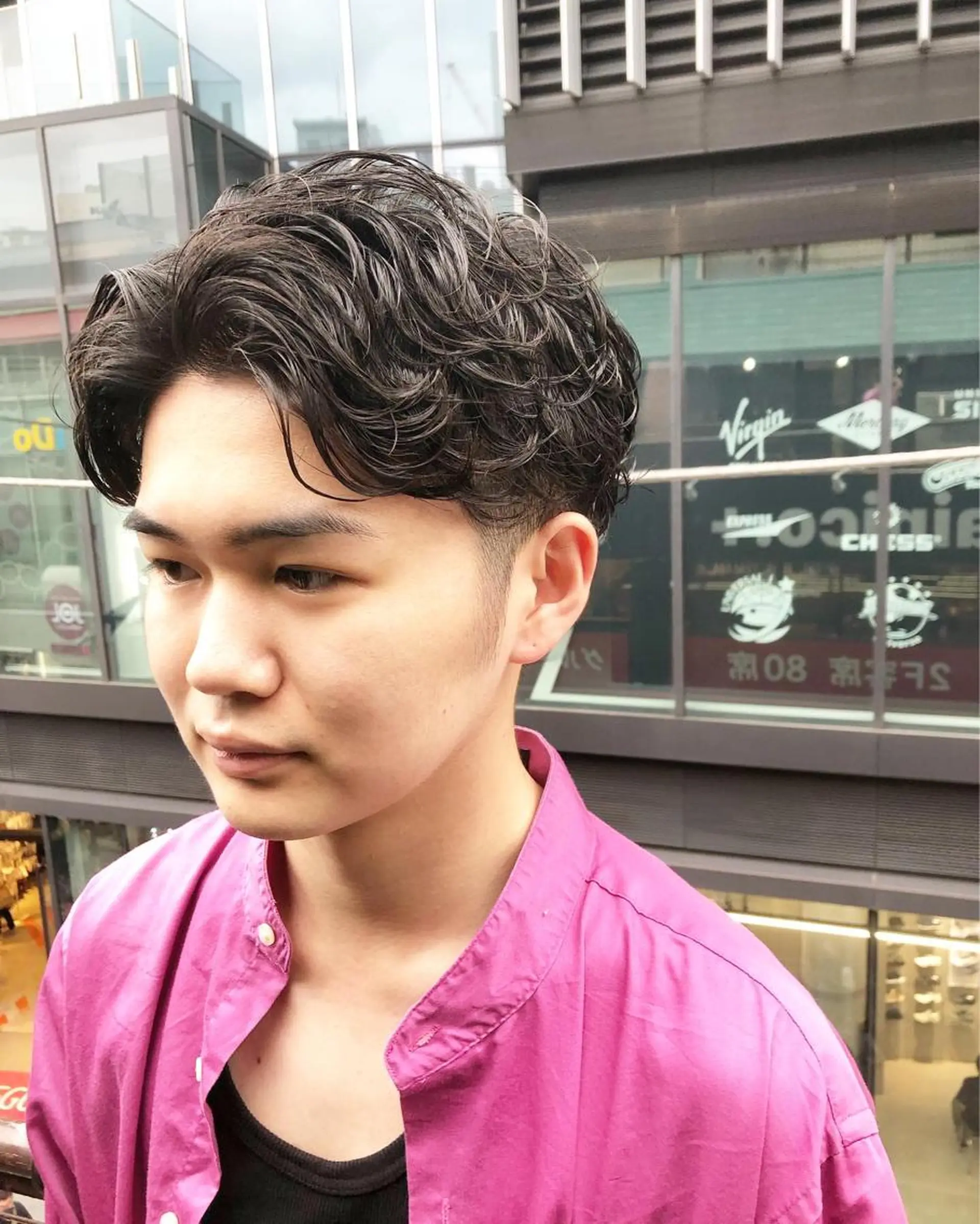 パーマ ヘアアレンジ メンズ カット パーマ トリートメント ヘアセット メンズ特化✂️栗原 侑也のヘアスタイル