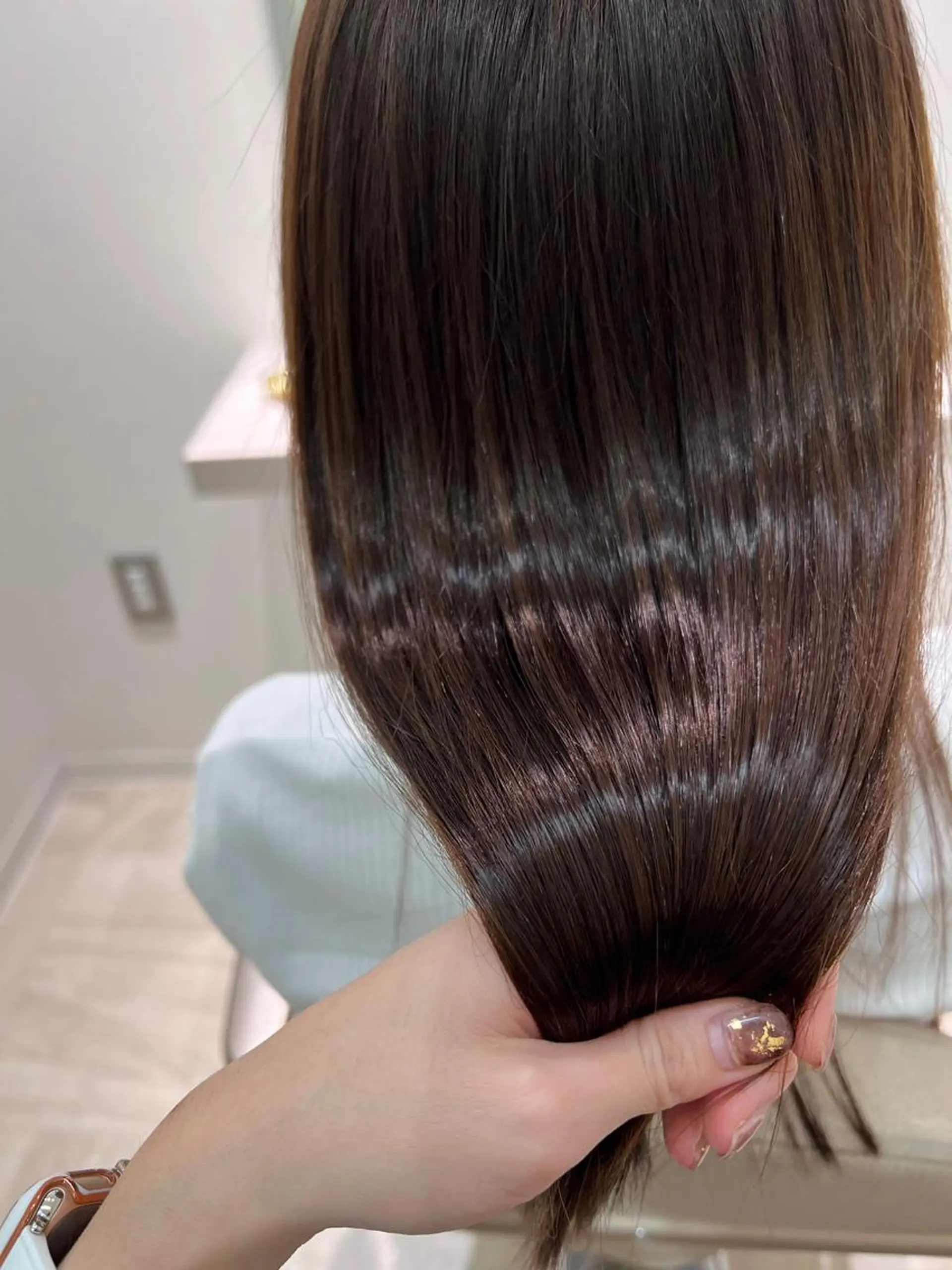 セミロング カラー トリートメント カット ヘアカラー トリートメント 暗髪/艶髪/Ono .のヘアスタイル