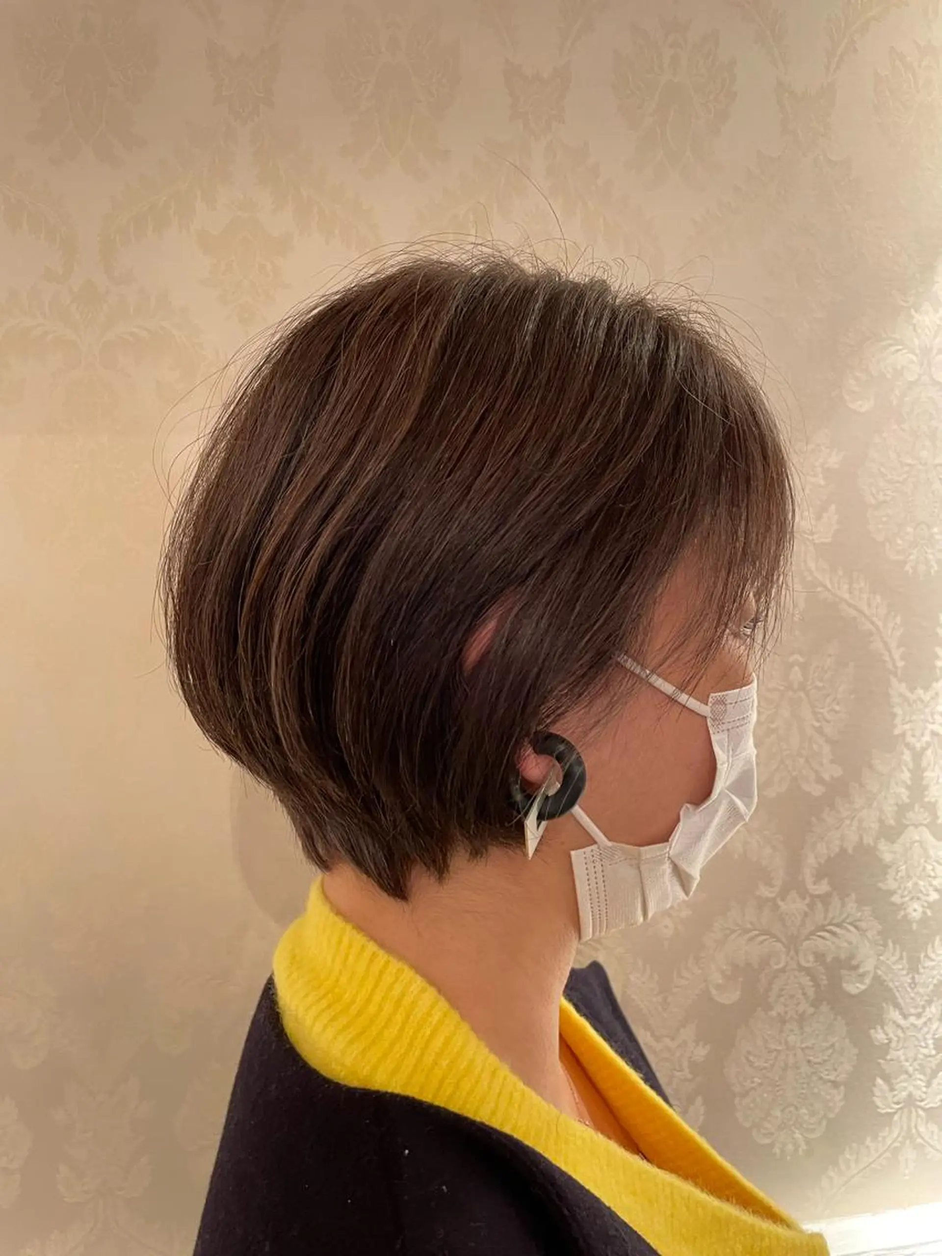 ショート カラー ショートボブ ハイライトカラー ボブ くびれヘア ハイライト カット ヘアカラー トリートメント 韓国風カット/ 髪質改善 黒崎のヘアスタイル