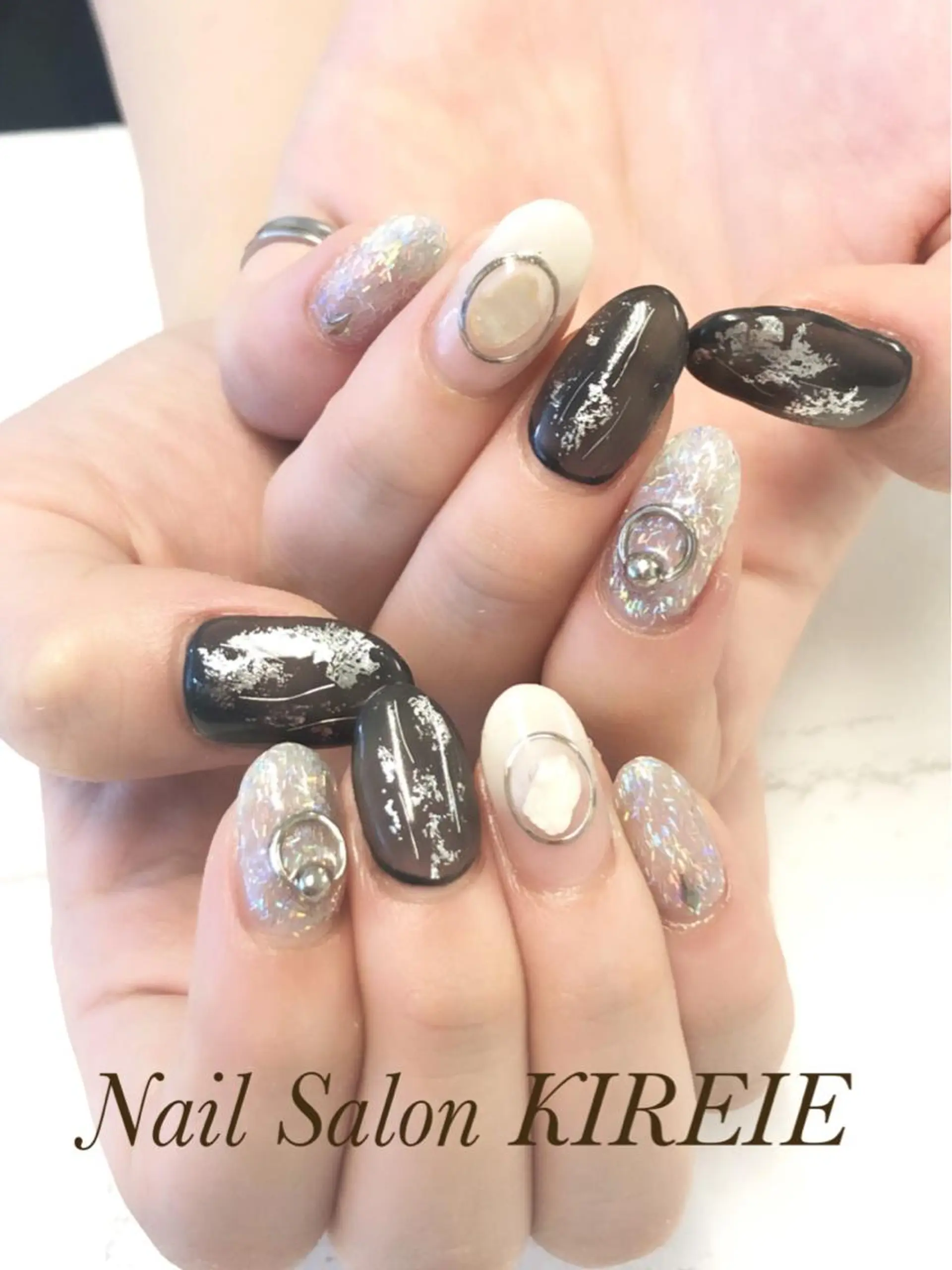 カラー ネイル 冬ネイル KIREIE NAILSのネイルデザイン