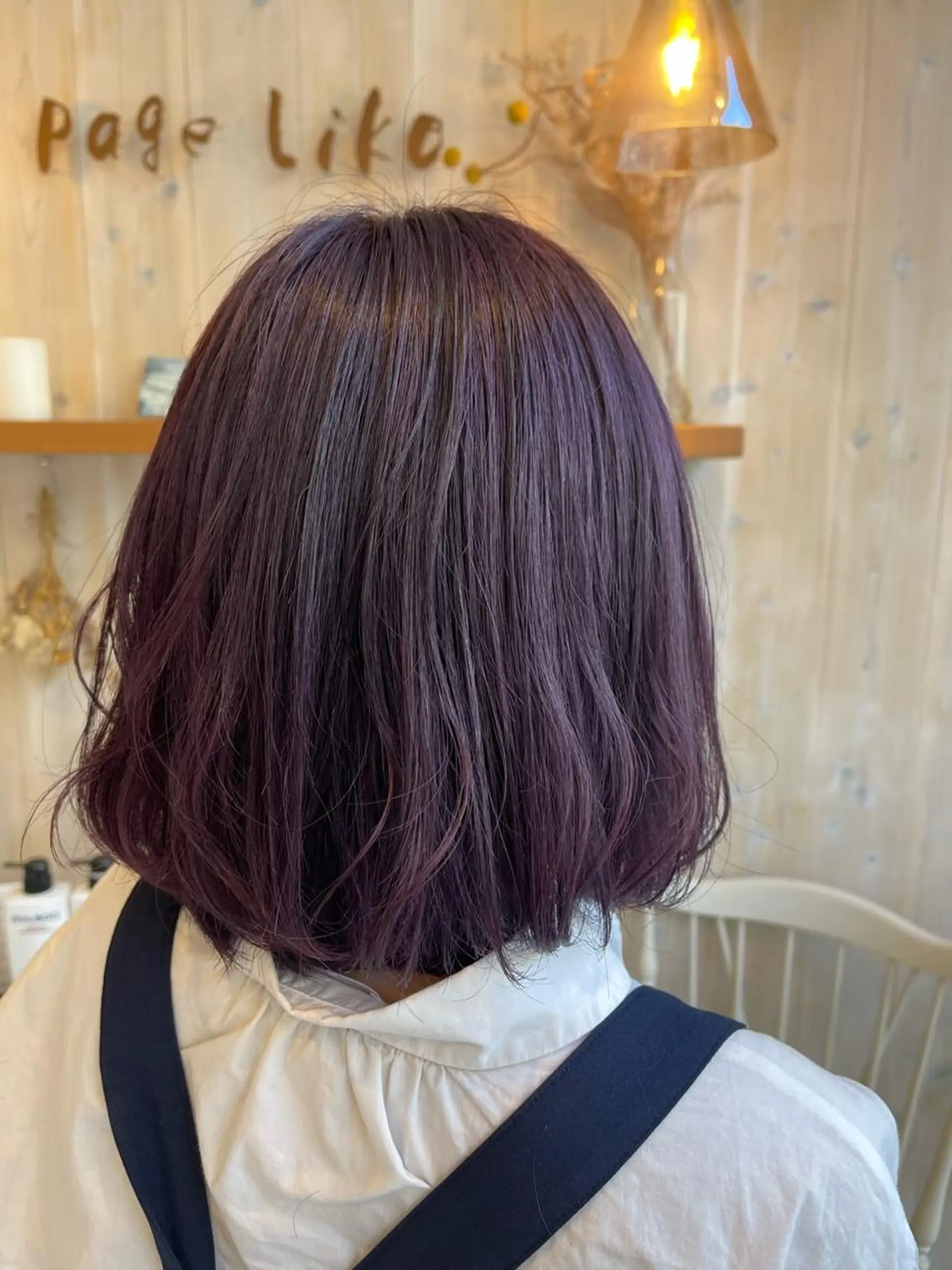 ショート カラー ピンクカラー ピンクパープル パープルカラー カット ヘアカラー トリートメント アニメオタク美容師/ miharuのヘアスタイル