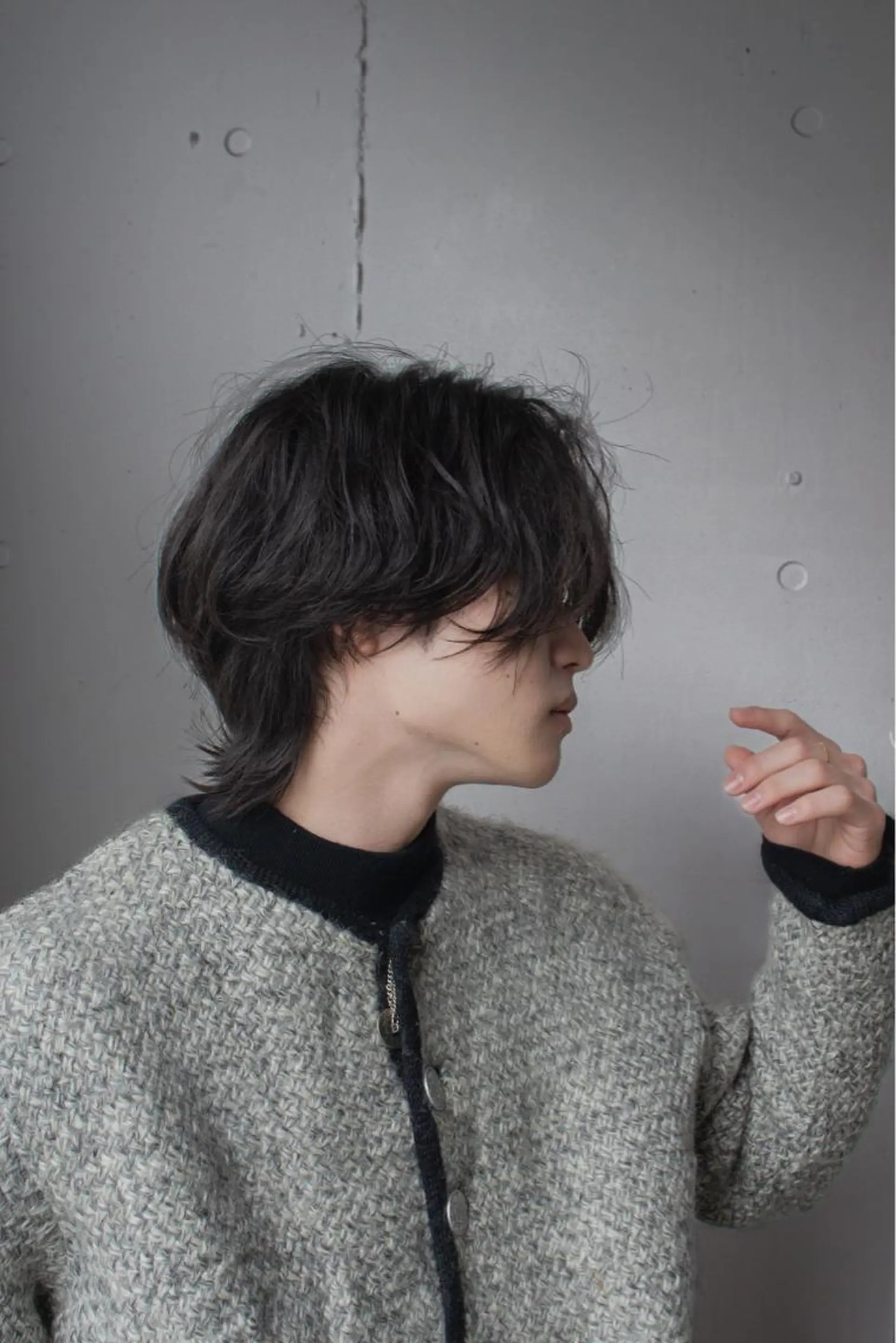 パーマ メンズ 波巻きパーマ 高島 悠吾のヘアスタイル