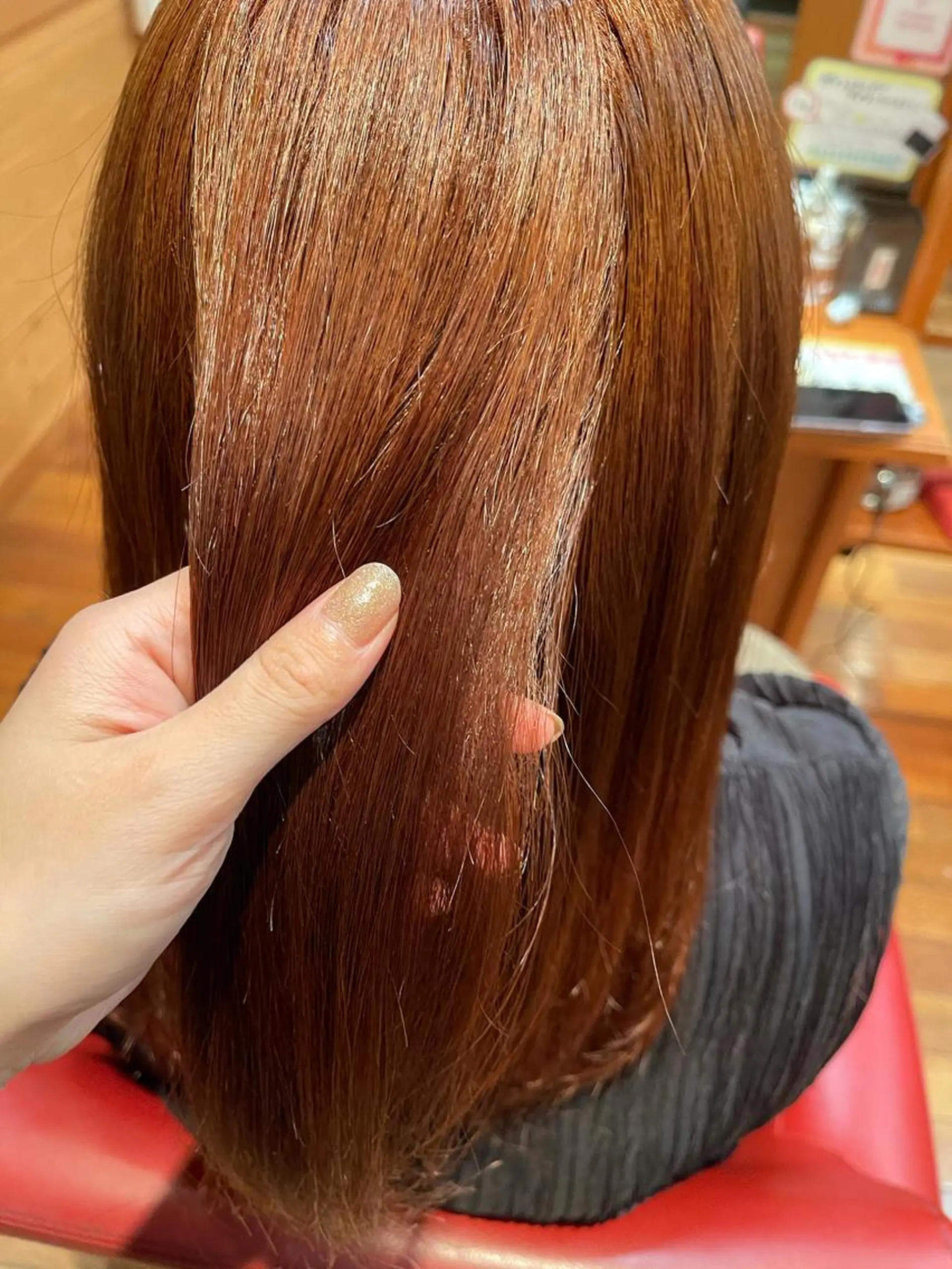 ロング カラー TJ天気予報 豊田 /松岡さくらのヘアスタイル